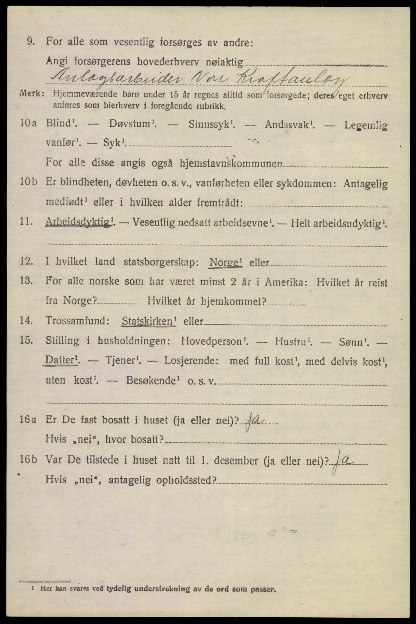 SAKO, 1920 census for Nore, 1920, p. 4765