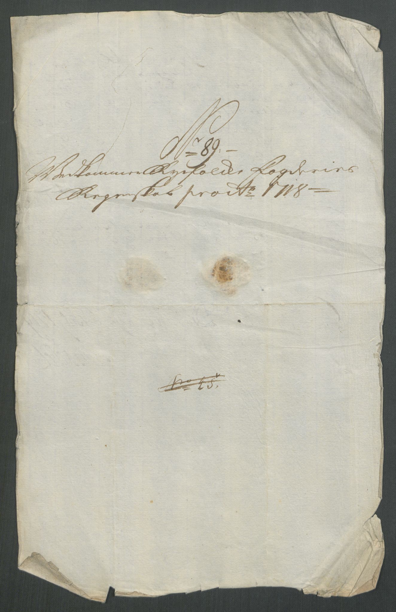 Rentekammeret inntil 1814, Reviderte regnskaper, Fogderegnskap, AV/RA-EA-4092/R47/L2871: Fogderegnskap Ryfylke, 1718, p. 394