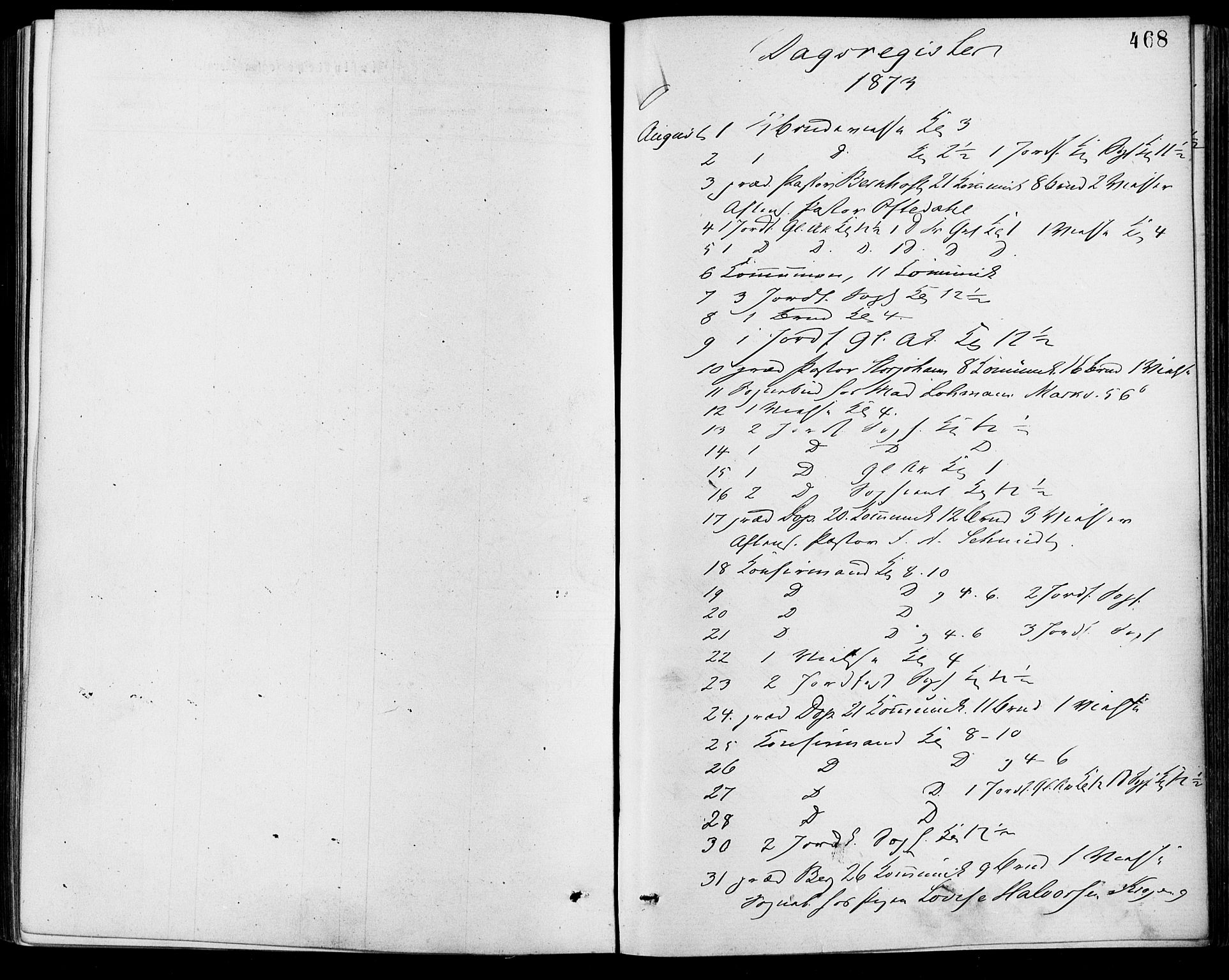 Gamle Aker prestekontor Kirkebøker, SAO/A-10617a/F/L0005: Parish register (official) no. 5, 1873-1881, p. 468