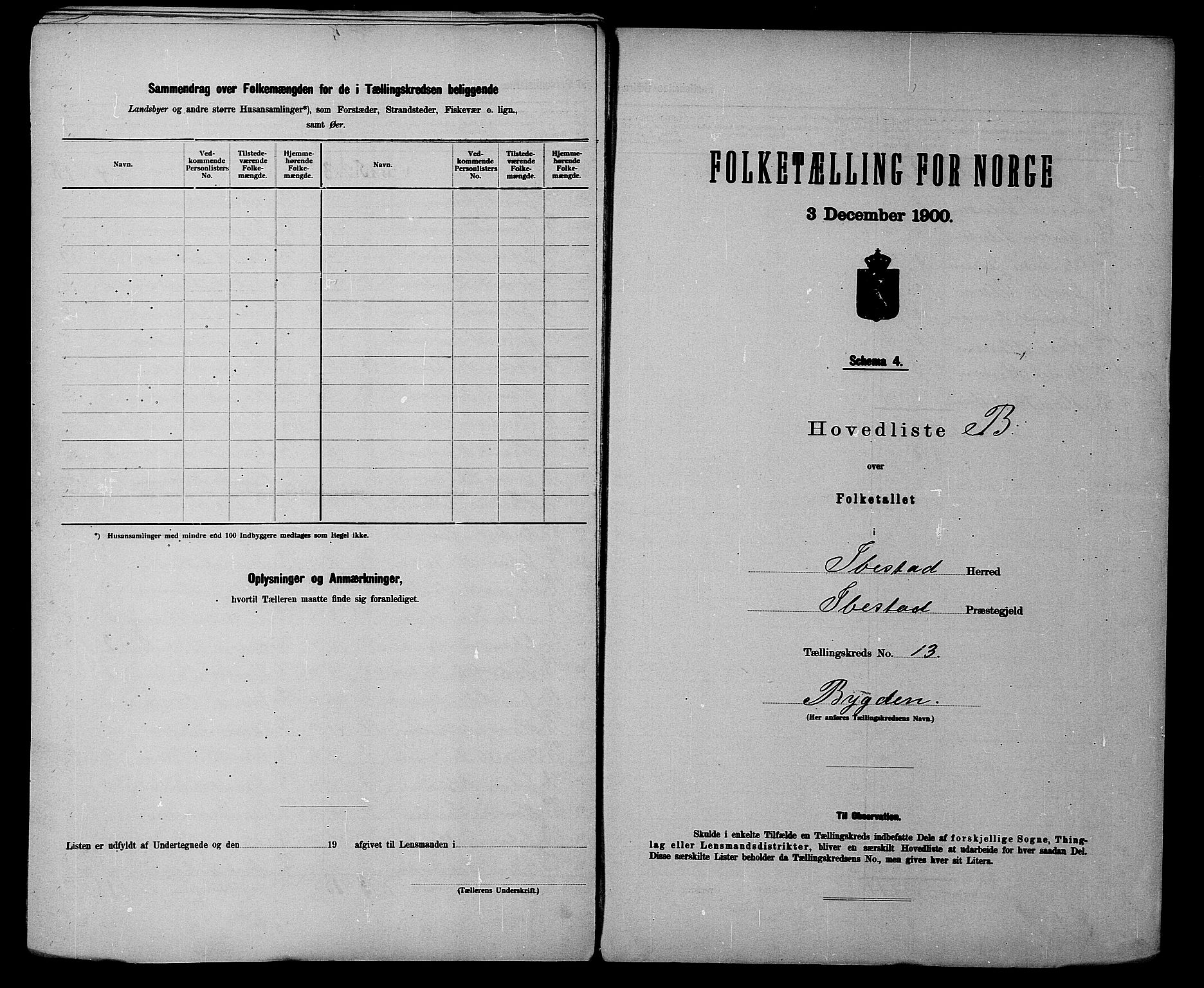 SATØ, 1900 census for Ibestad, 1900, p. 30