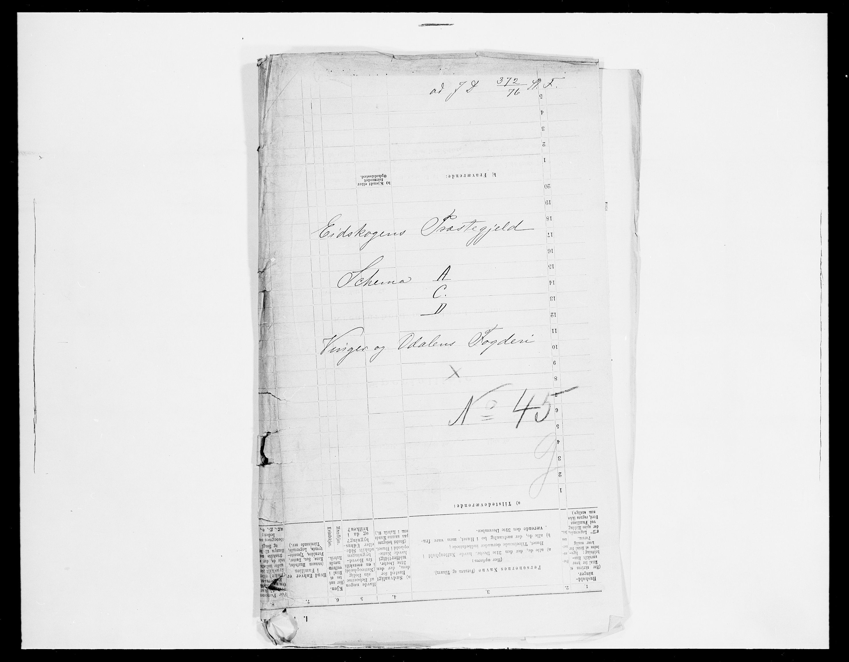 SAH, 1875 census for 0420P Eidskog, 1875, p. 15