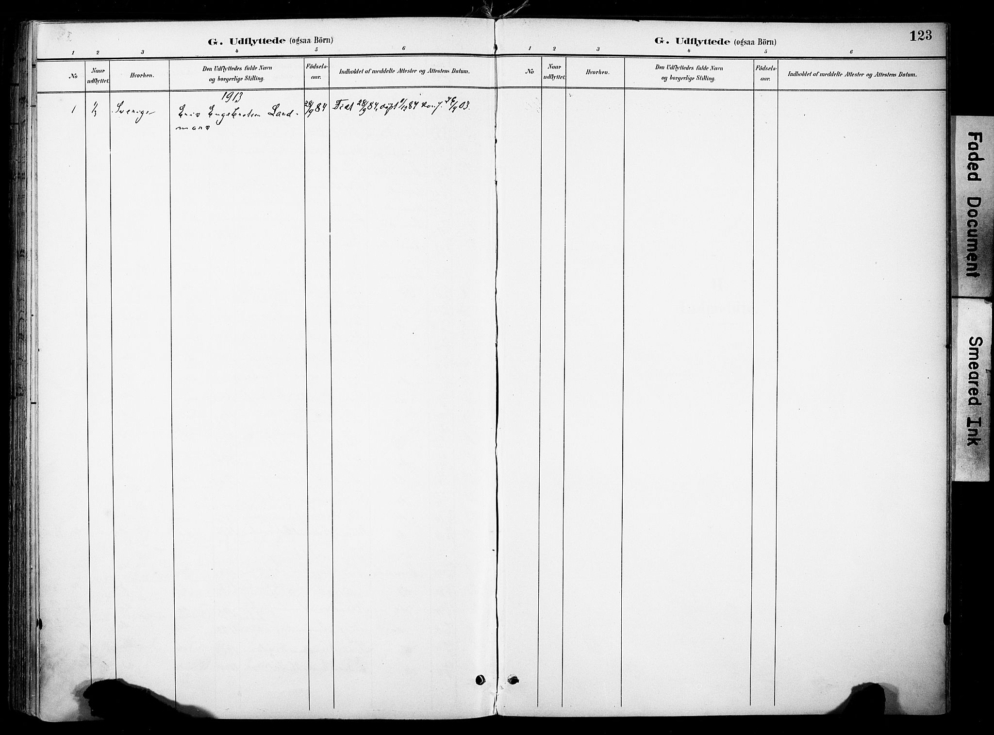 Nord-Aurdal prestekontor, SAH/PREST-132/H/Ha/Haa/L0014: Parish register (official) no. 14, 1896-1912, p. 123