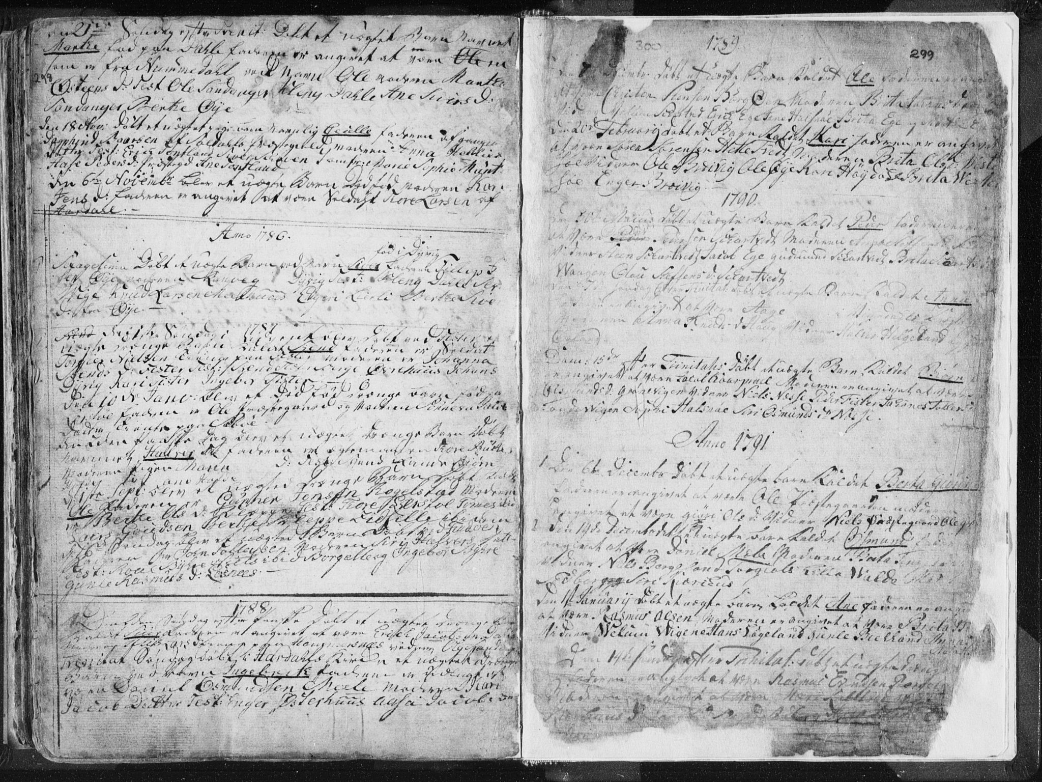 Hjelmeland sokneprestkontor, SAST/A-101843/01/IV/L0001: Parish register (official) no. A 1, 1760-1799, p. 298-299