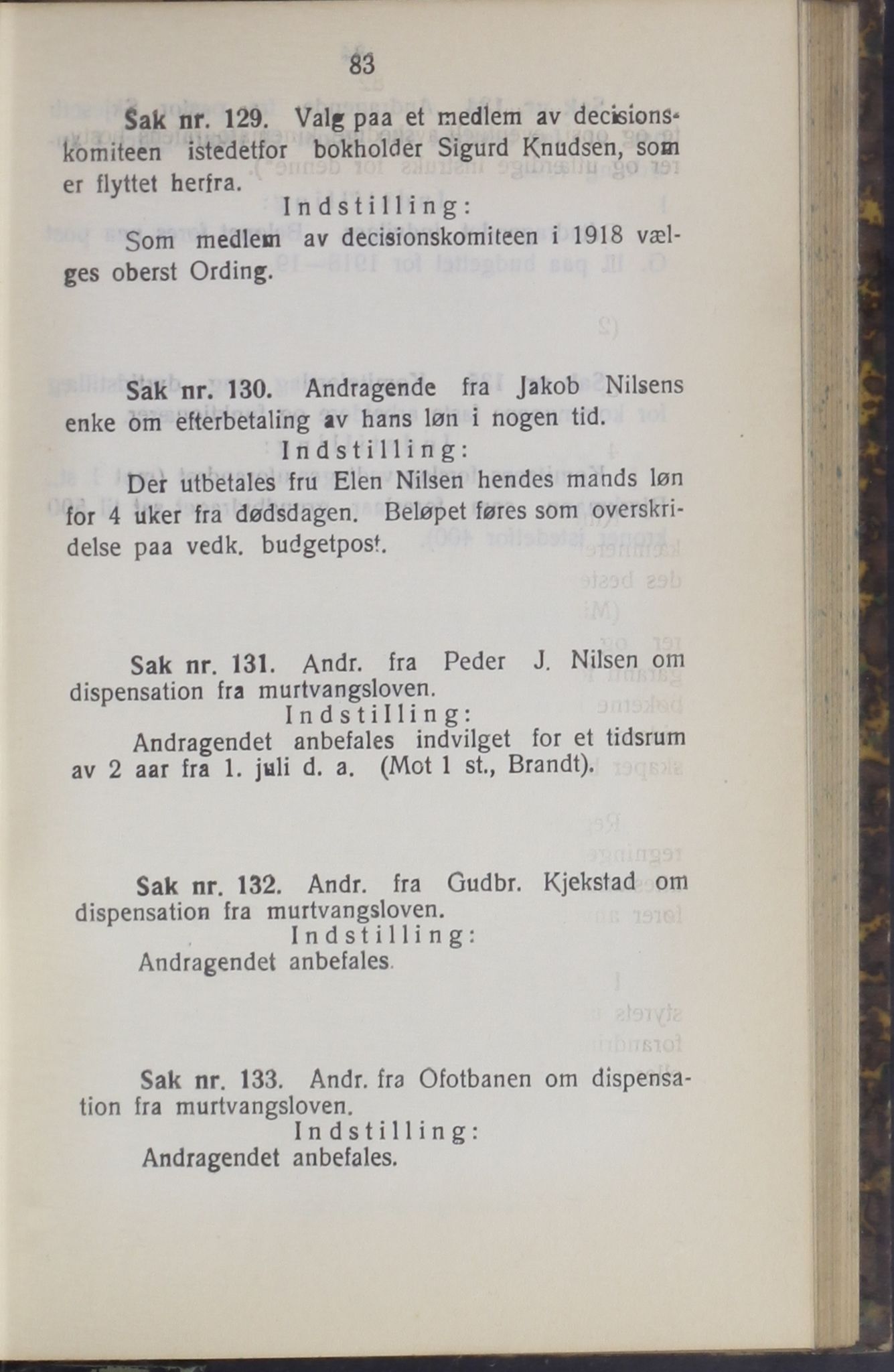 Narvik kommune. Formannskap , AIN/K-18050.150/A/Ab/L0008: Møtebok, 1918