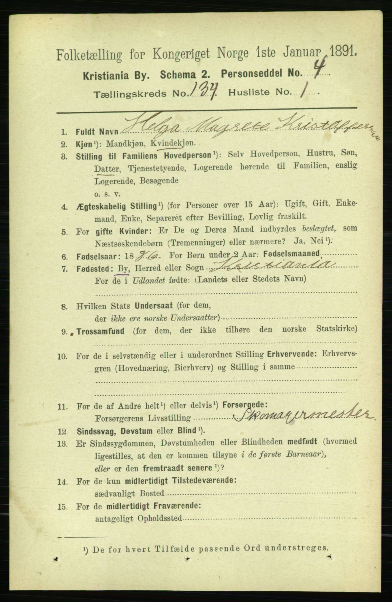 RA, 1891 census for 0301 Kristiania, 1891, p. 73509