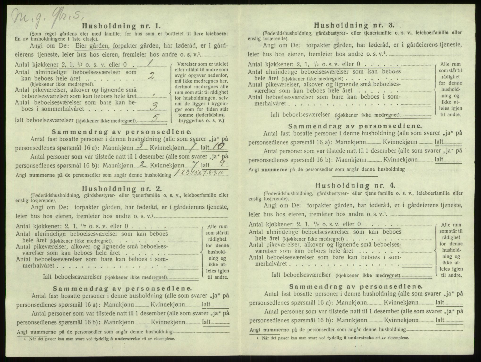 SAB, 1920 census for Lindås, 1920, p. 828