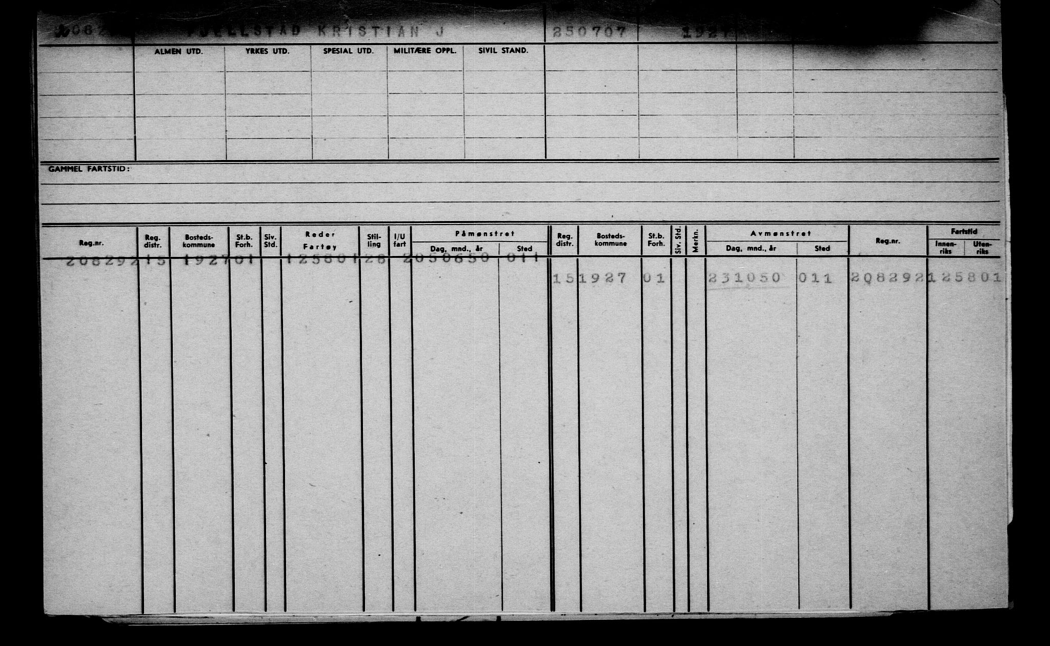 Direktoratet for sjømenn, AV/RA-S-3545/G/Gb/L0072: Hovedkort, 1907, p. 299