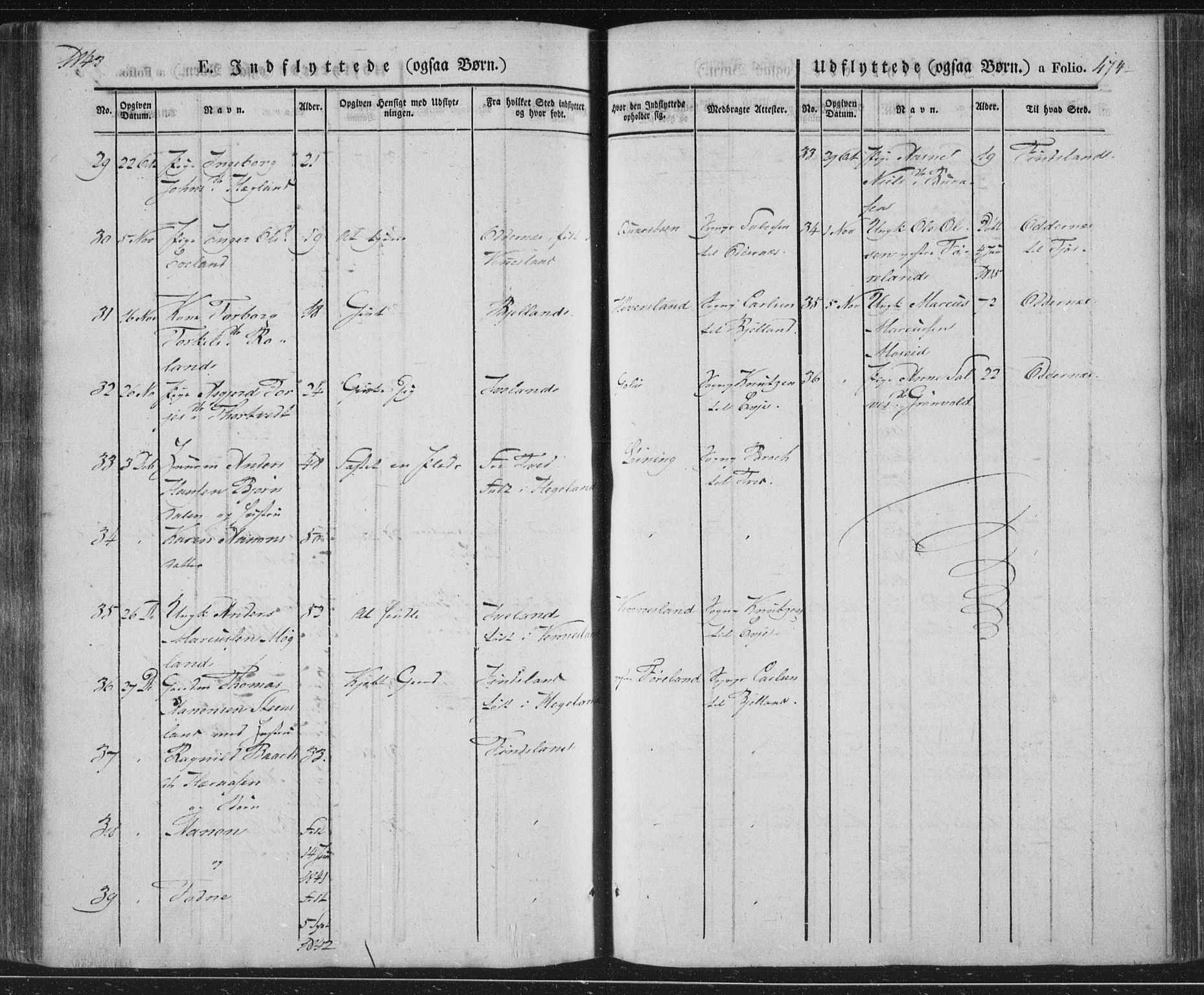 Vennesla sokneprestkontor, AV/SAK-1111-0045/Fa/Fac/L0004: Parish register (official) no. A 4, 1834-1855, p. 474