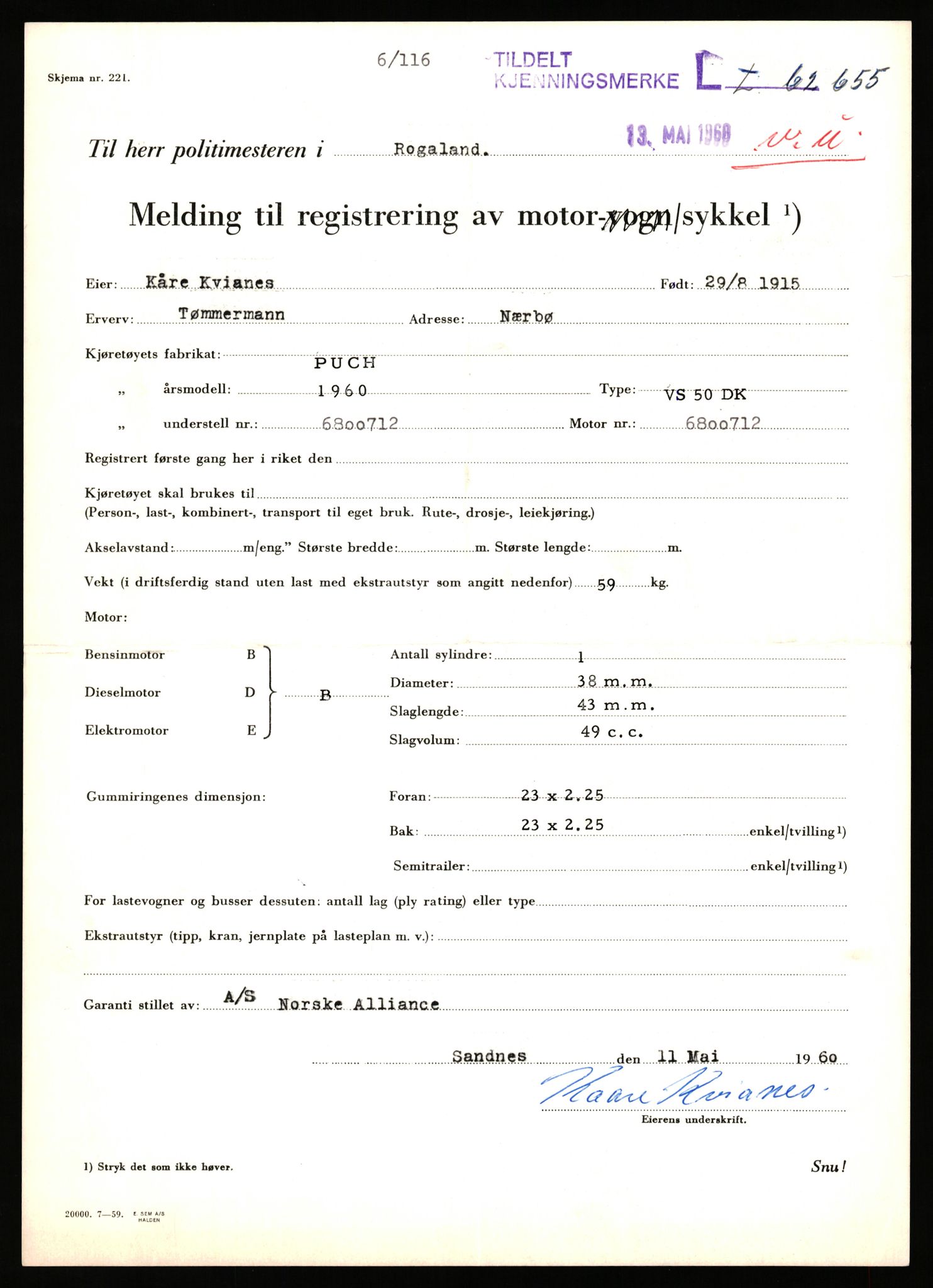 Stavanger trafikkstasjon, AV/SAST-A-101942/0/F/L0062: L-62000 - L-62699, 1930-1971, p. 2207