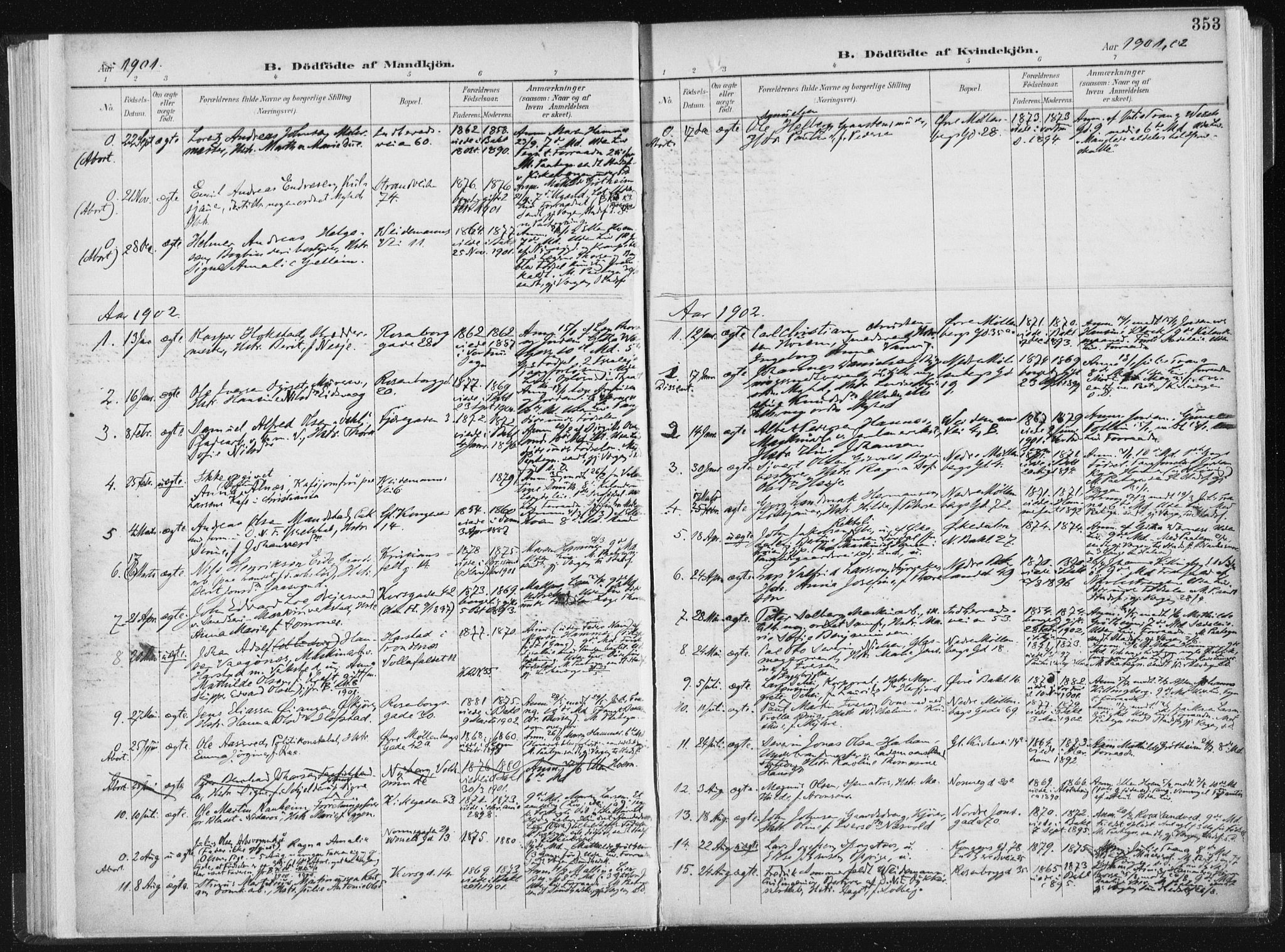 Ministerialprotokoller, klokkerbøker og fødselsregistre - Sør-Trøndelag, SAT/A-1456/604/L0200: Parish register (official) no. 604A20II, 1901-1908, p. 353