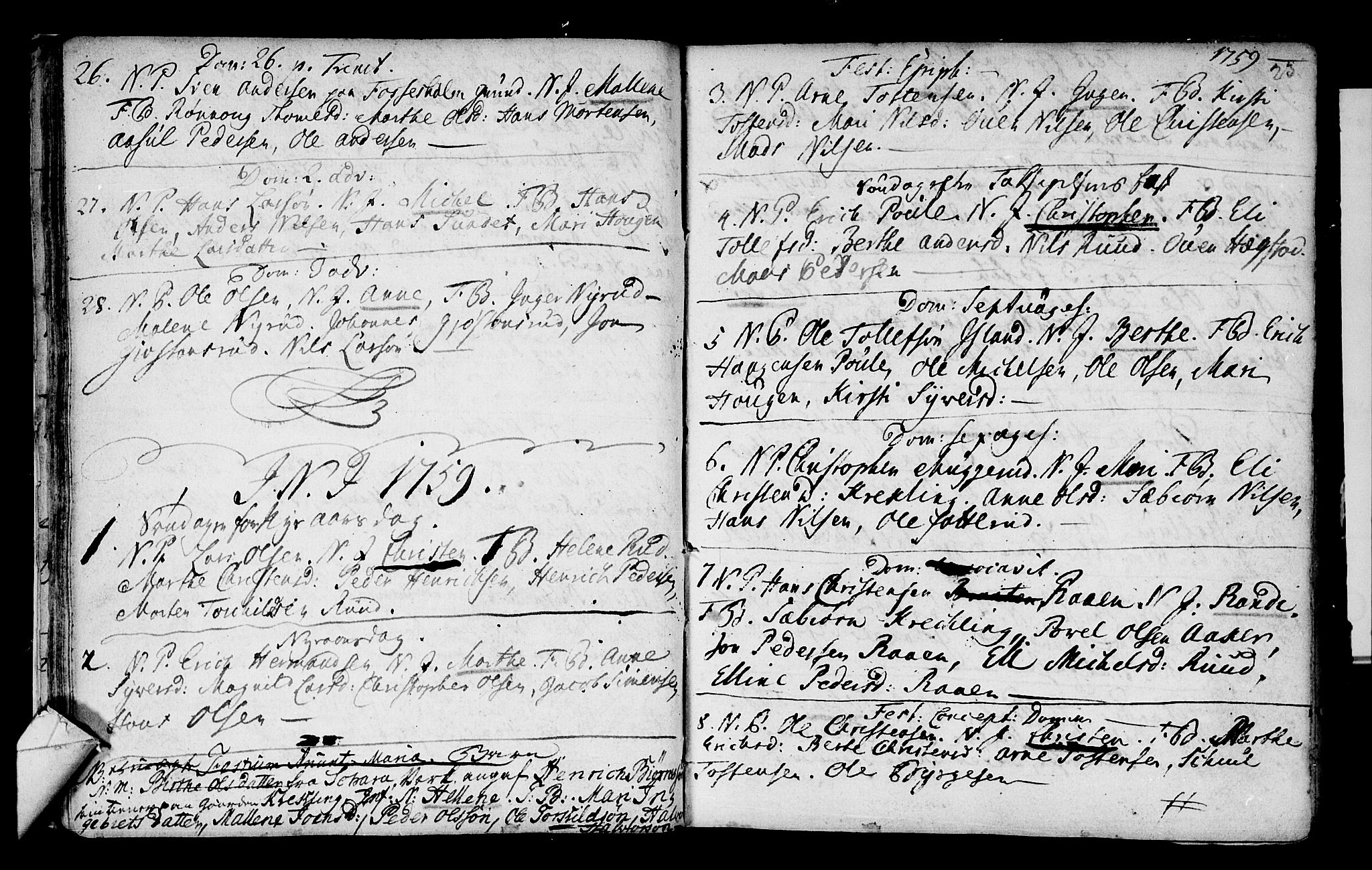 Fiskum kirkebøker, SAKO/A-15/G/Ga/L0001: Parish register (copy) no. 1, 1751-1764, p. 23