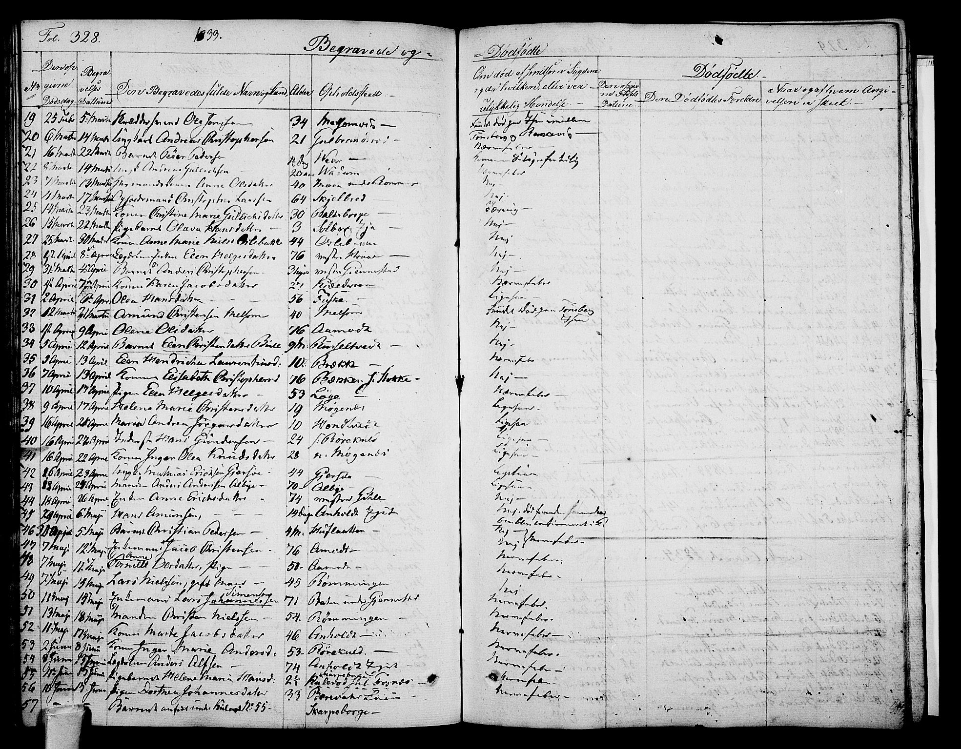 Stokke kirkebøker, AV/SAKO-A-320/F/Fa/L0006: Parish register (official) no. I 6, 1826-1843, p. 328