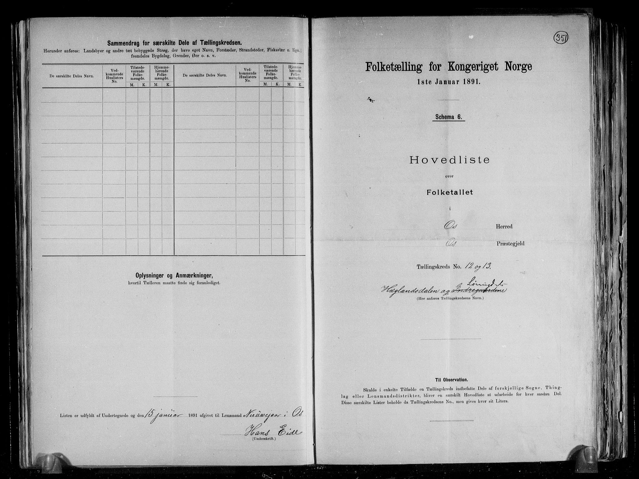 RA, 1891 census for 1243 Os, 1891, p. 20