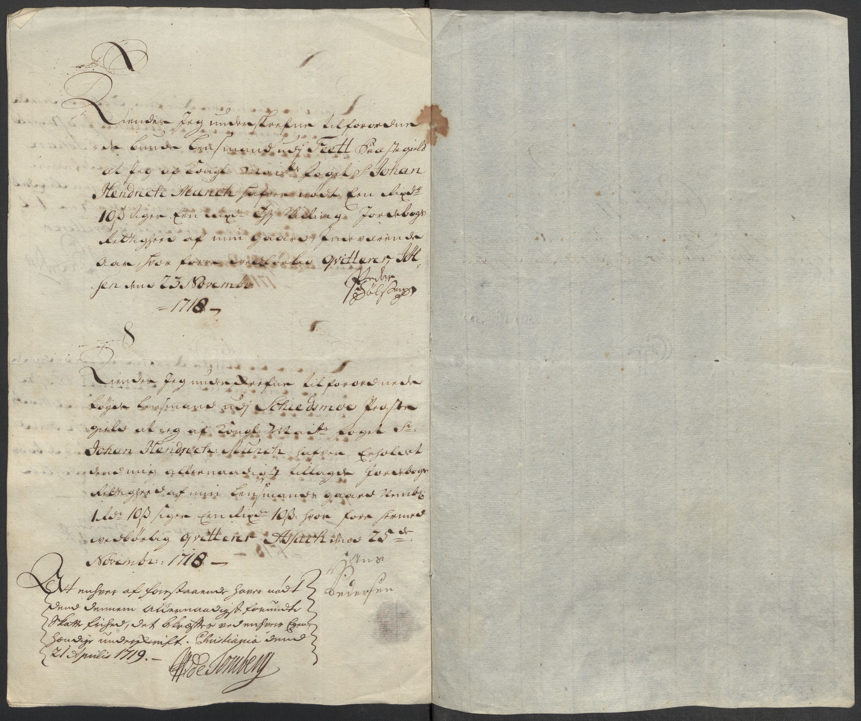 Rentekammeret inntil 1814, Reviderte regnskaper, Fogderegnskap, AV/RA-EA-4092/R11/L0600: Fogderegnskap Nedre Romerike, 1718, p. 252