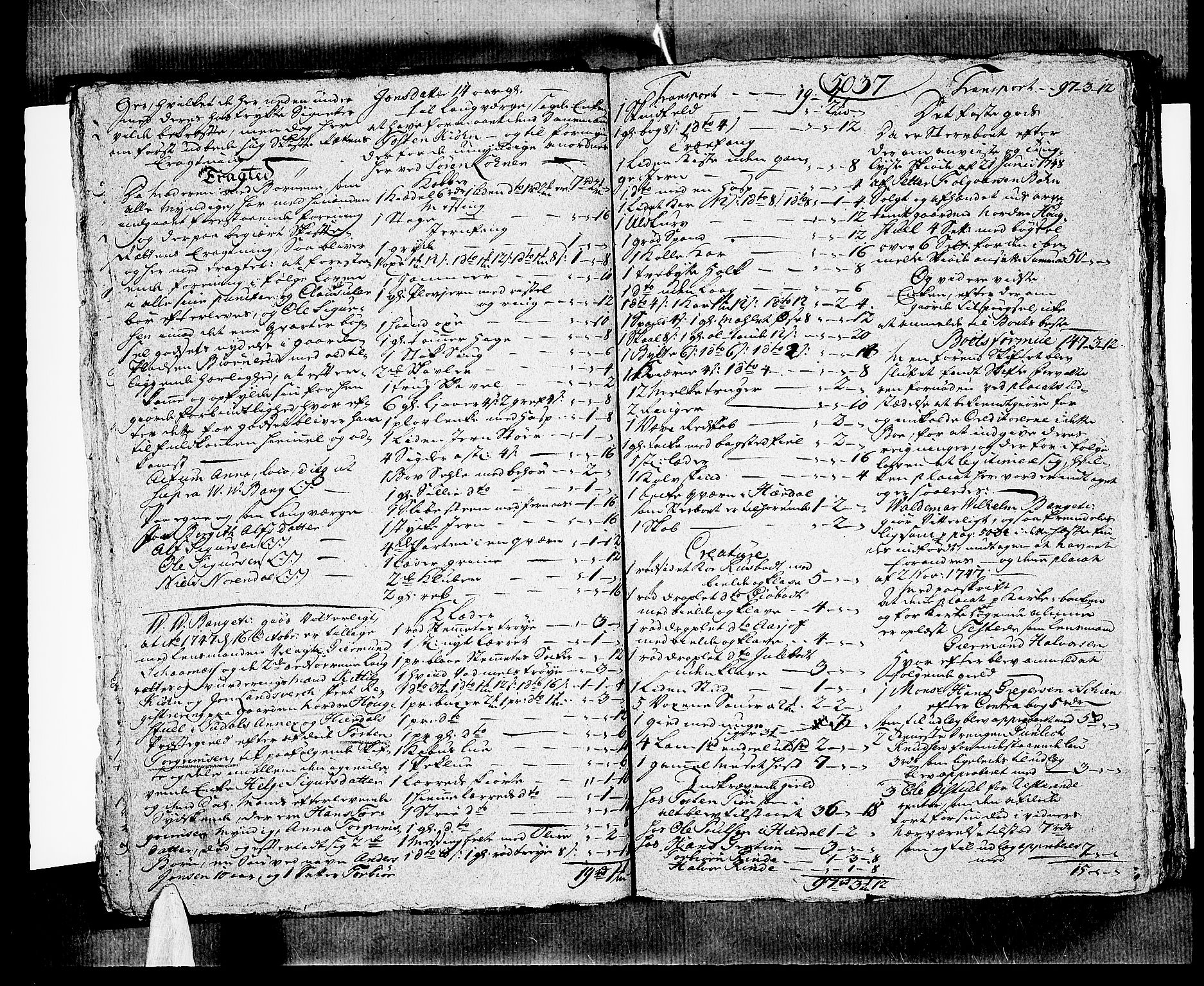 Nedre Telemark sorenskriveri, AV/SAKO-A-135/H/Hb/Hbb/L0007: Skifteprotokoll kopi, 1748-1750, p. 5036b-5037a