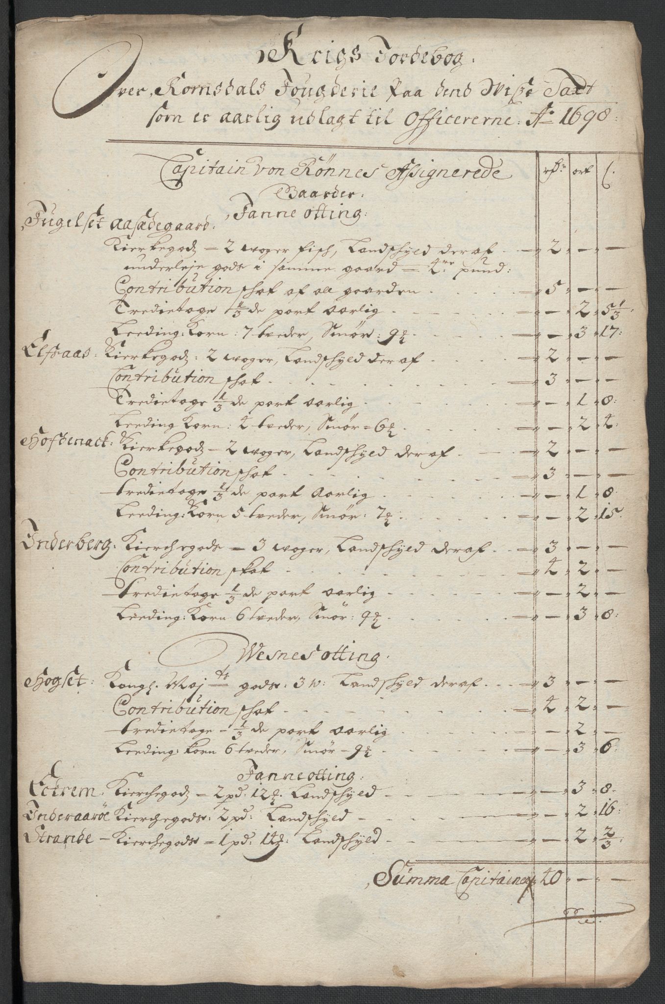 Rentekammeret inntil 1814, Reviderte regnskaper, Fogderegnskap, RA/EA-4092/R55/L3653: Fogderegnskap Romsdal, 1697-1698, p. 356