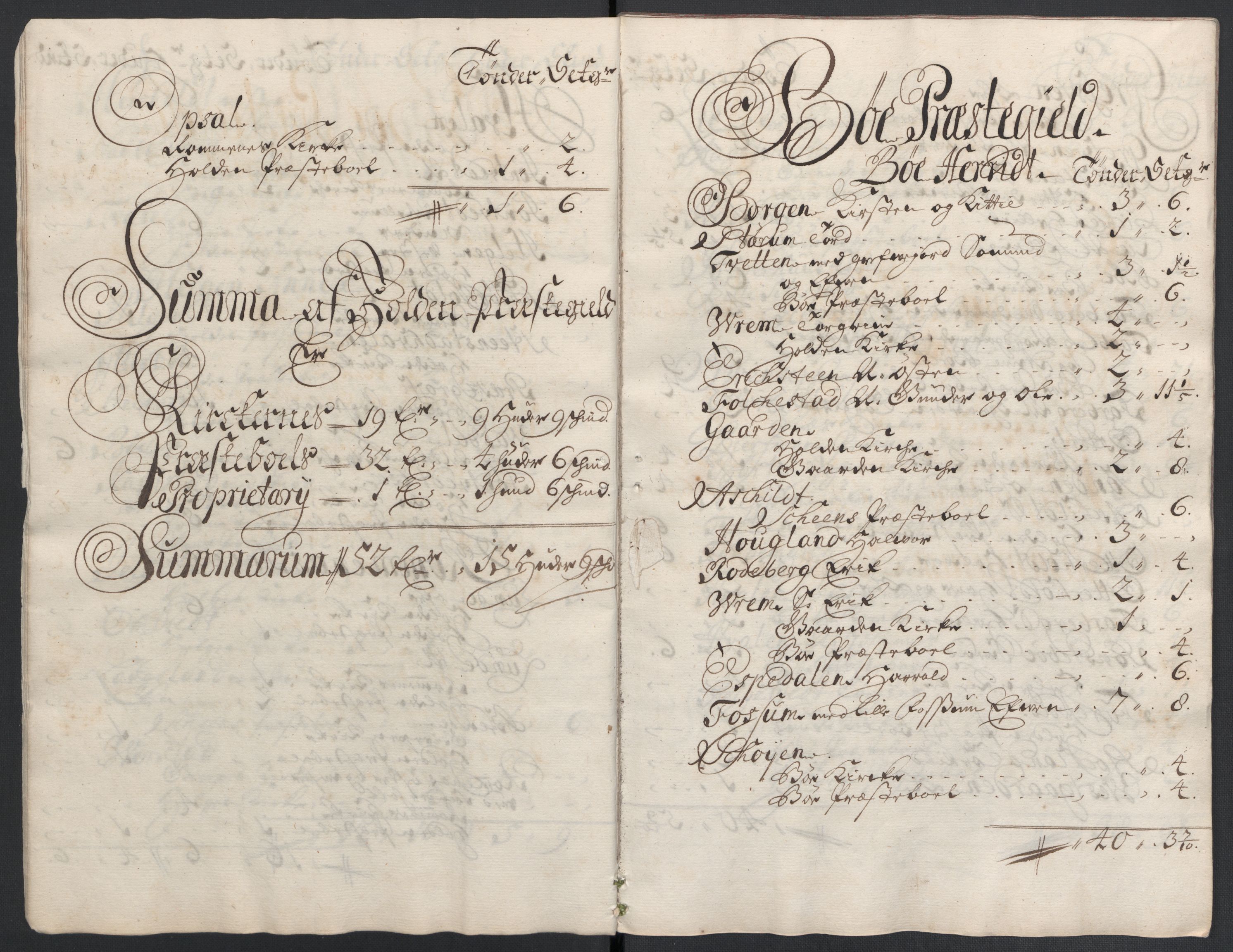 Rentekammeret inntil 1814, Reviderte regnskaper, Fogderegnskap, AV/RA-EA-4092/R36/L2120: Fogderegnskap Øvre og Nedre Telemark og Bamble, 1711, p. 238