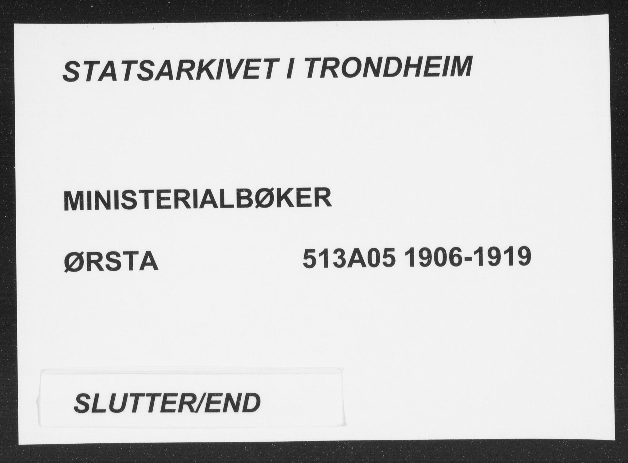 Ministerialprotokoller, klokkerbøker og fødselsregistre - Møre og Romsdal, SAT/A-1454/513/L0178: Parish register (official) no. 513A05, 1906-1919