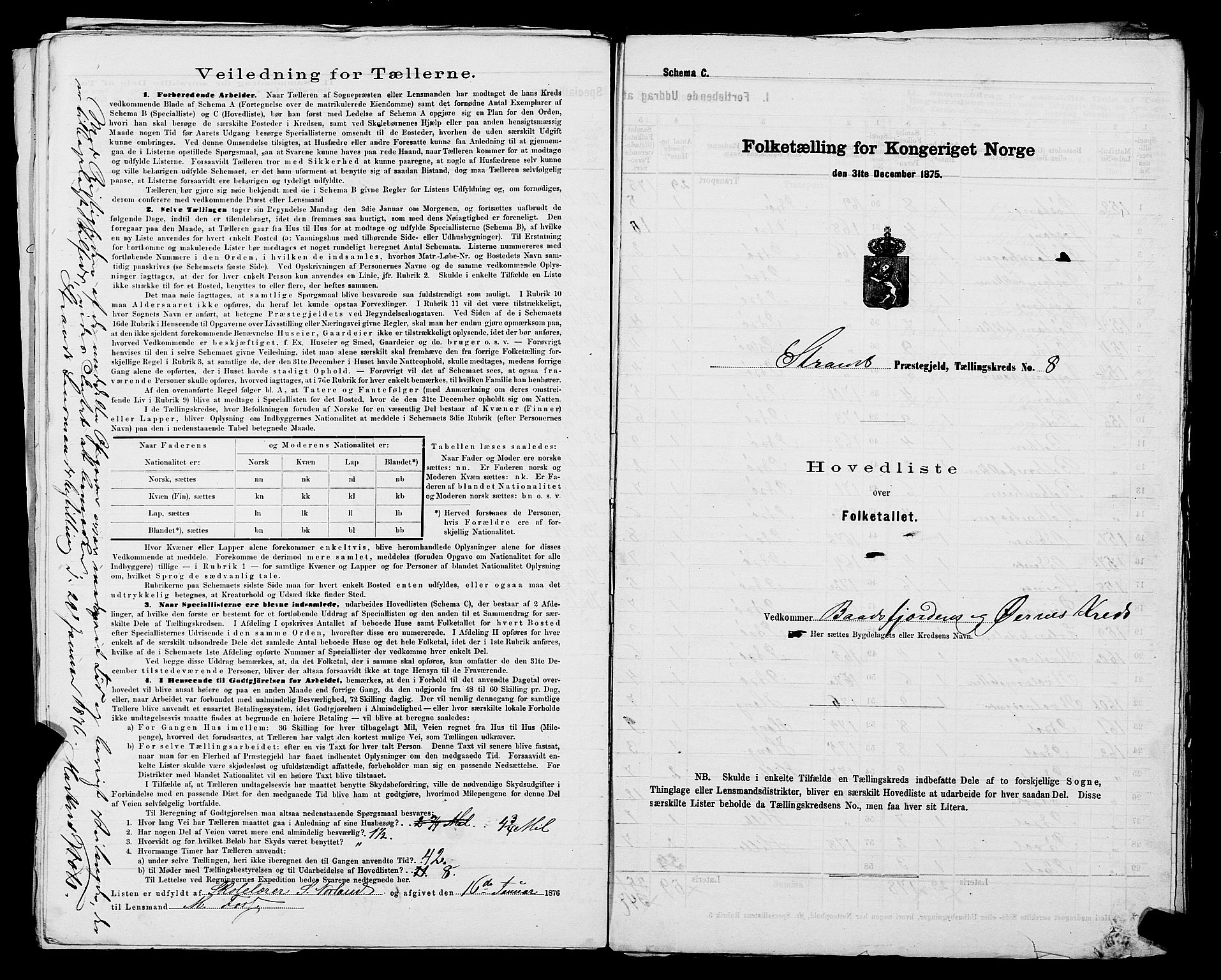 SAST, 1875 census for 1130P Strand, 1875, p. 20