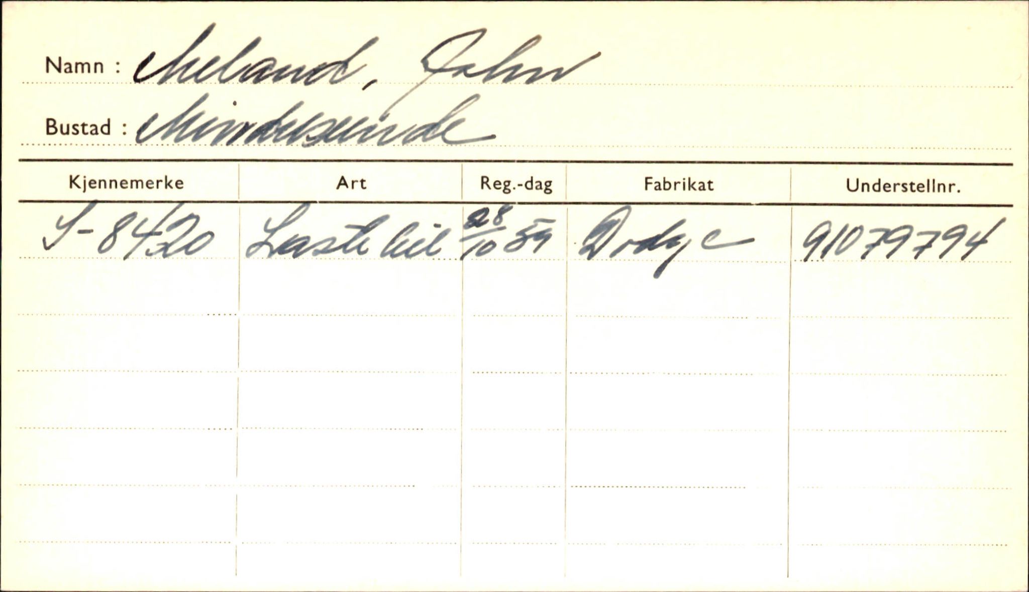 Statens vegvesen, Sogn og Fjordane vegkontor, AV/SAB-A-5301/4/F/L0001D: Eigarregister Fjordane til 1.6.1961, 1930-1961, p. 574