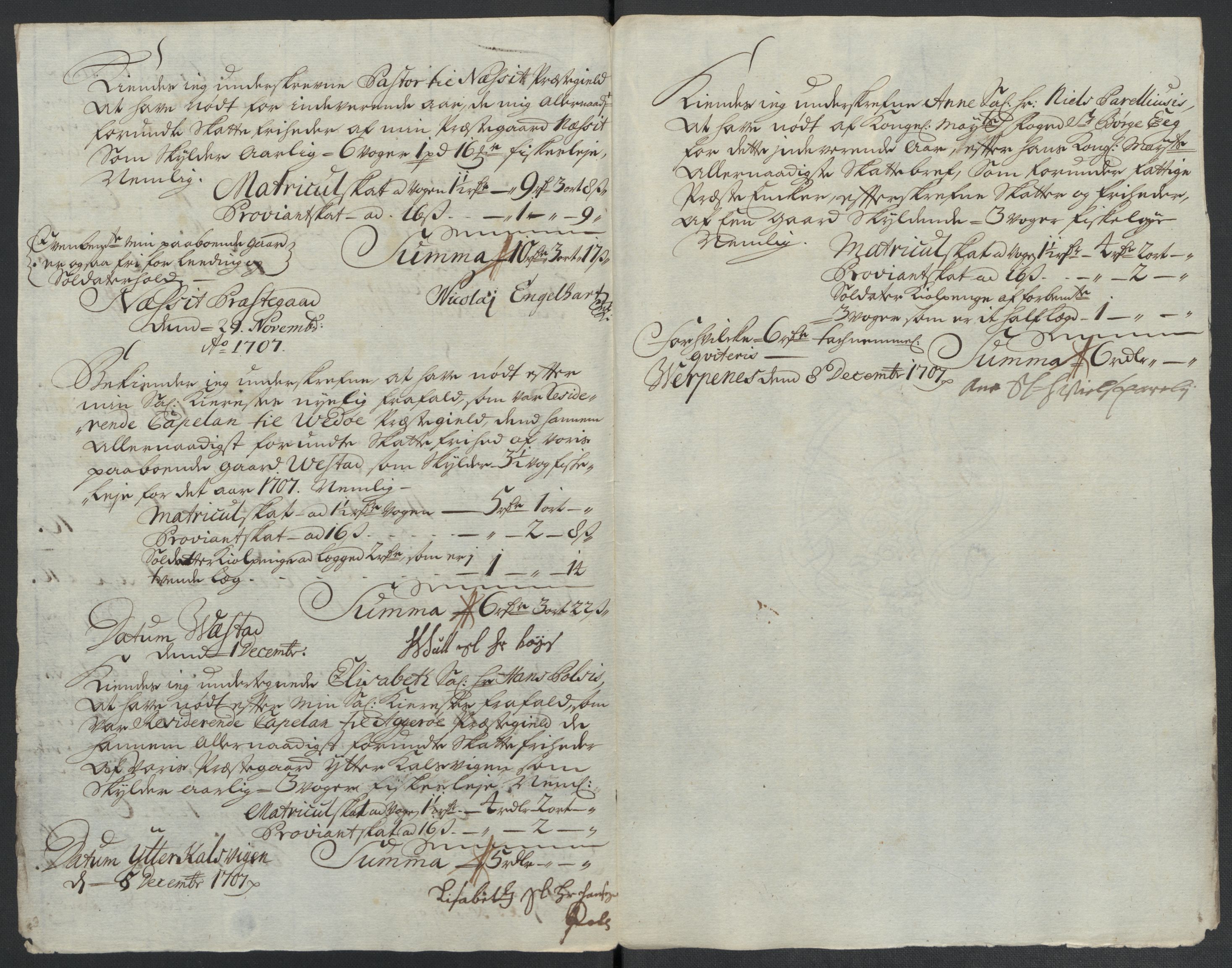Rentekammeret inntil 1814, Reviderte regnskaper, Fogderegnskap, RA/EA-4092/R55/L3658: Fogderegnskap Romsdal, 1707-1708, p. 128