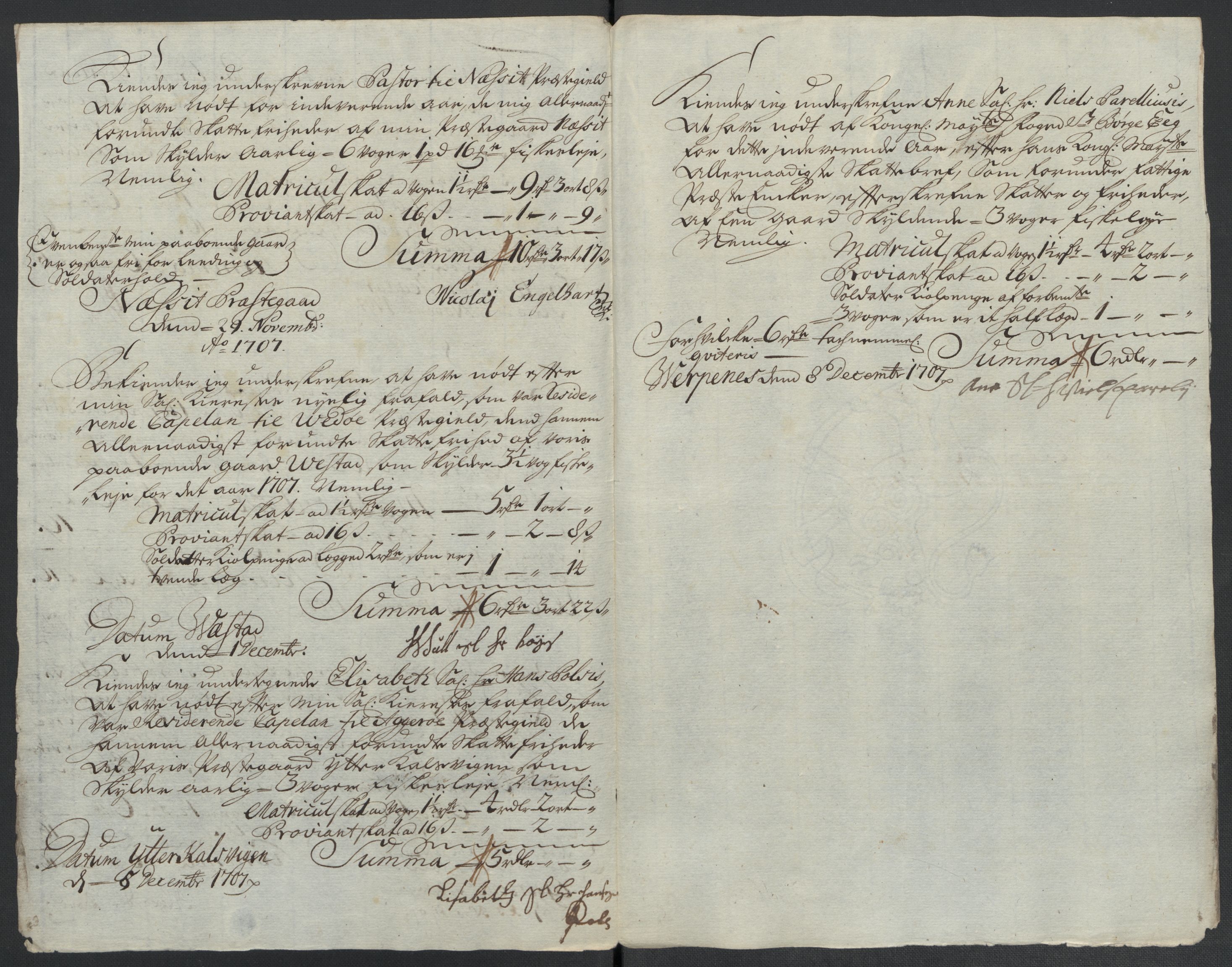 Rentekammeret inntil 1814, Reviderte regnskaper, Fogderegnskap, AV/RA-EA-4092/R55/L3658: Fogderegnskap Romsdal, 1707-1708, p. 128