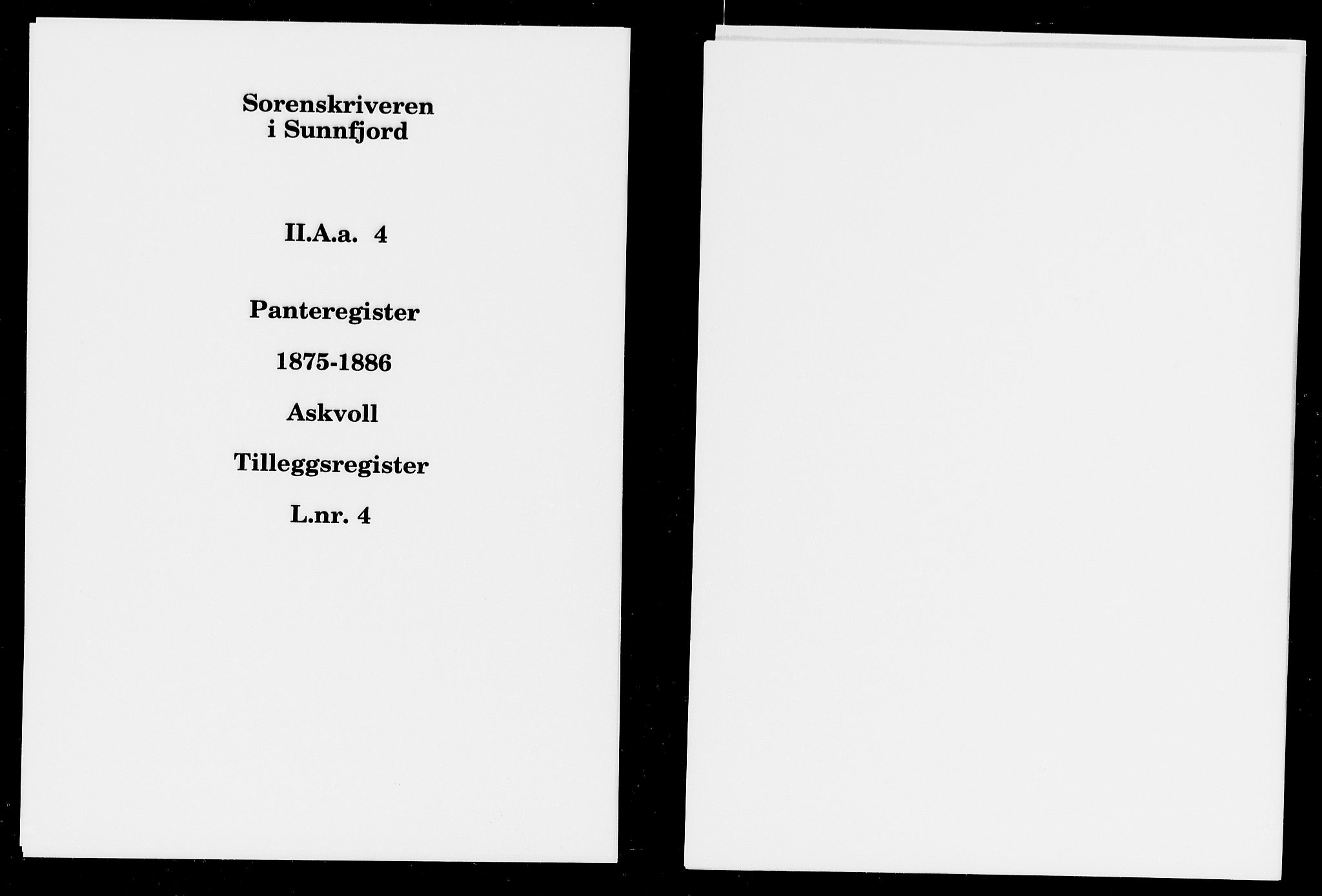 Sunnfjord tingrett, SAB/A-3201/1/G/Ga/Gaa/L0004: Mortgage register no. II.A.a.4, 1875-1886