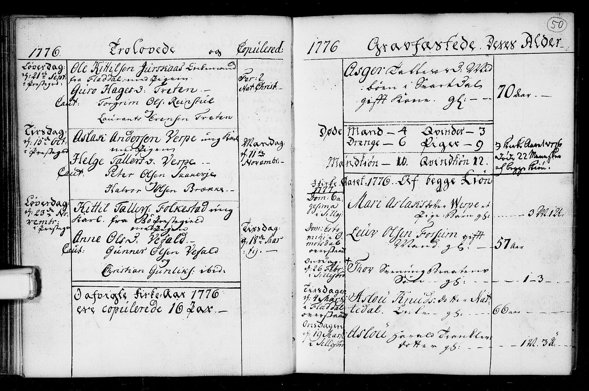Seljord kirkebøker, SAKO/A-20/F/Fa/L0008: Parish register (official) no. I 8, 1755-1814, p. 50