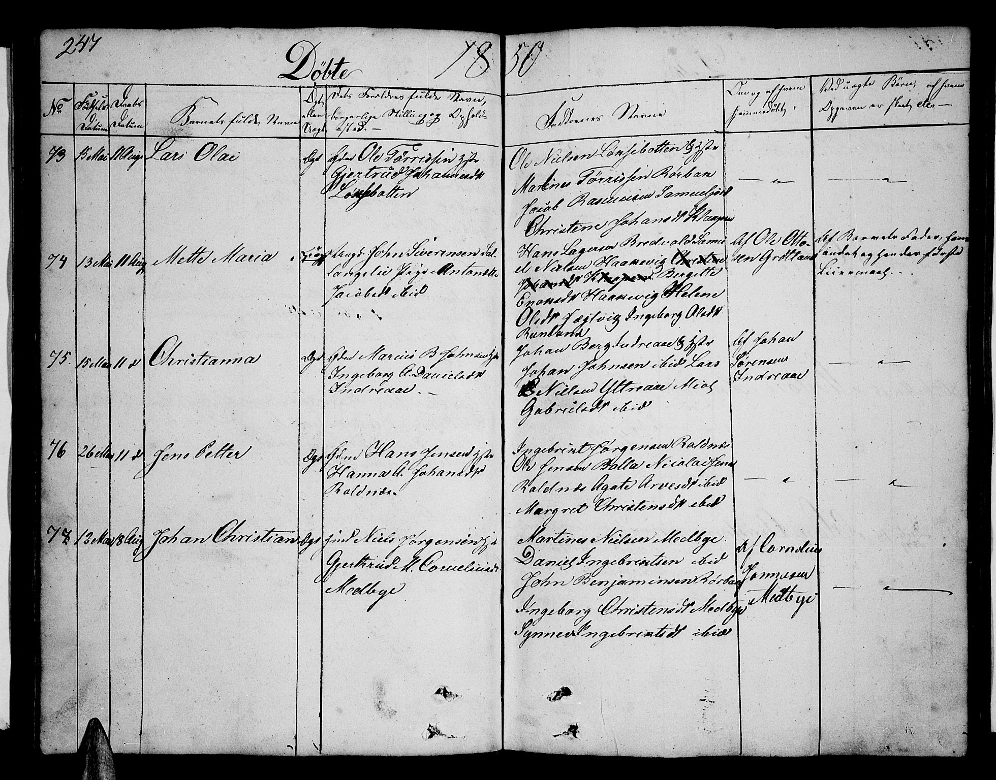 Ibestad sokneprestembete, AV/SATØ-S-0077/H/Ha/Hab/L0003klokker: Parish register (copy) no. 3, 1833-1852, p. 247