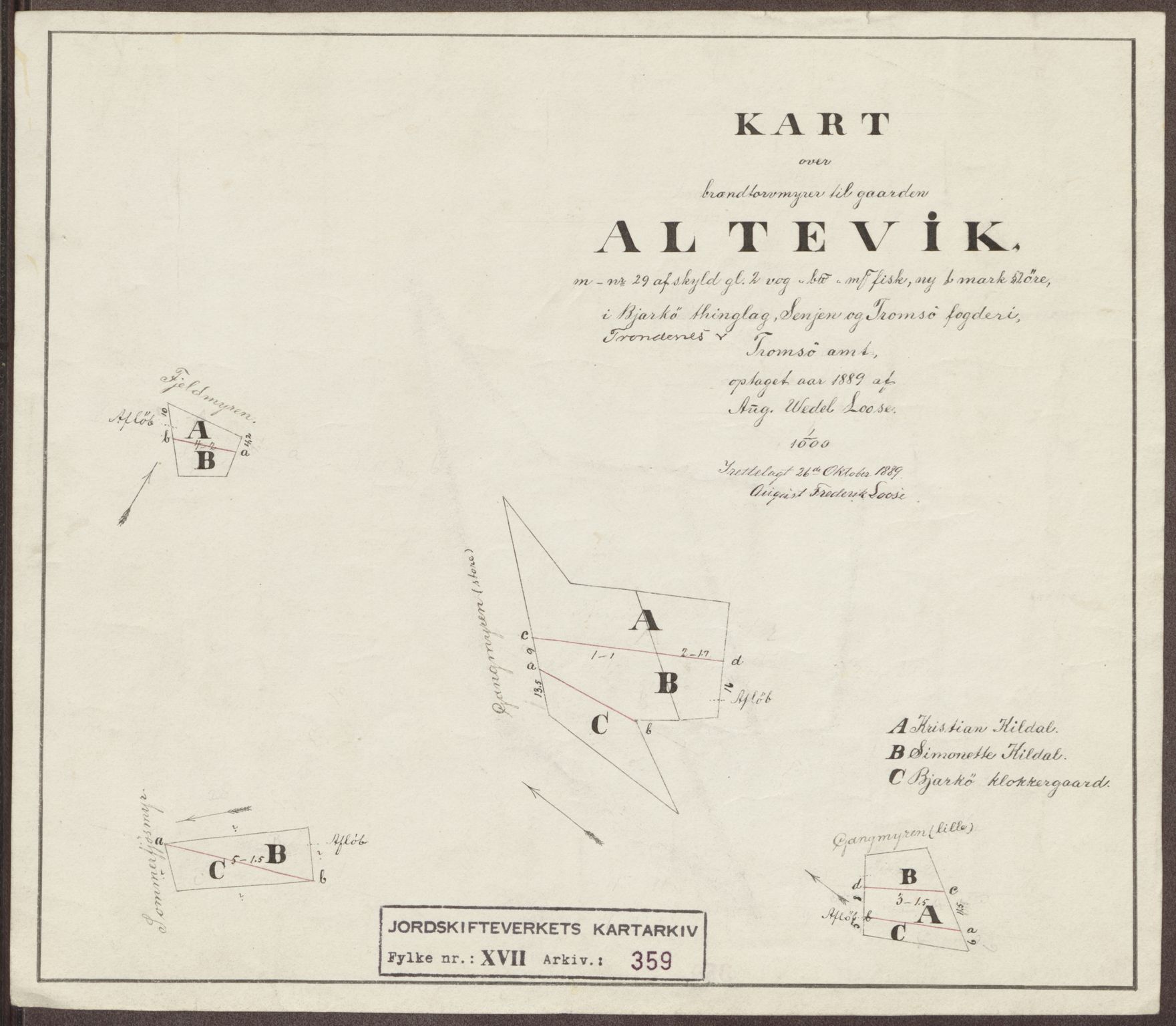 Jordskifteverkets kartarkiv, RA/S-3929/T, 1859-1988, p. 419