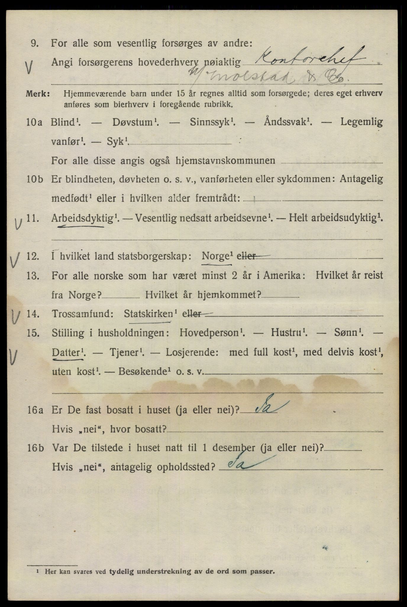 SAO, 1920 census for Kristiania, 1920, p. 141914