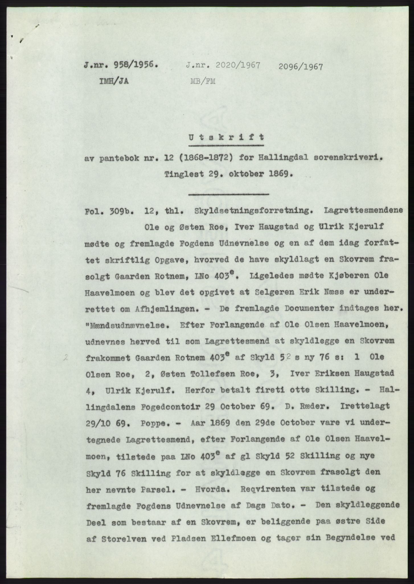 Statsarkivet i Kongsberg, SAKO/A-0001, 1956, p. 217