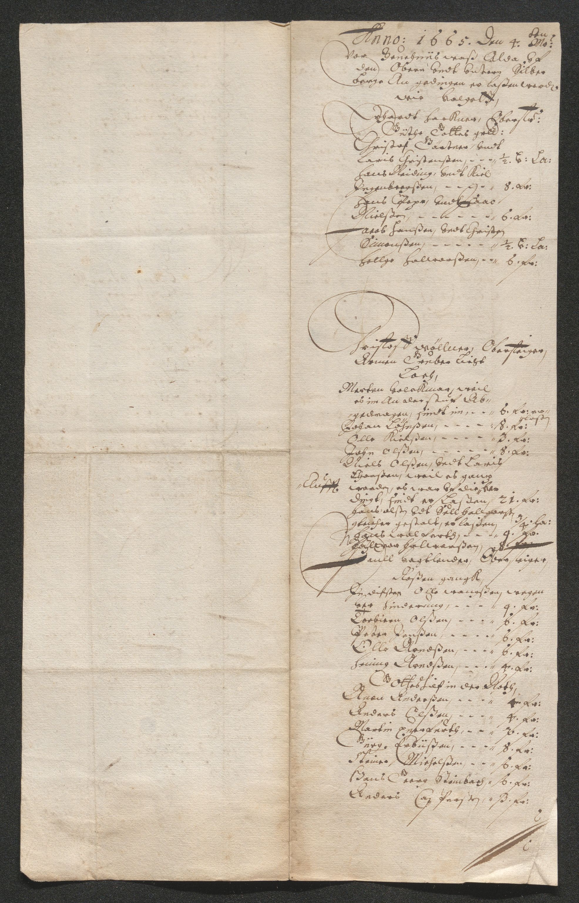 Kongsberg Sølvverk 1623-1816, AV/SAKO-EA-3135/001/D/Dc/Dcd/L0037: Utgiftsregnskap for gruver m.m., 1664-1665, p. 453