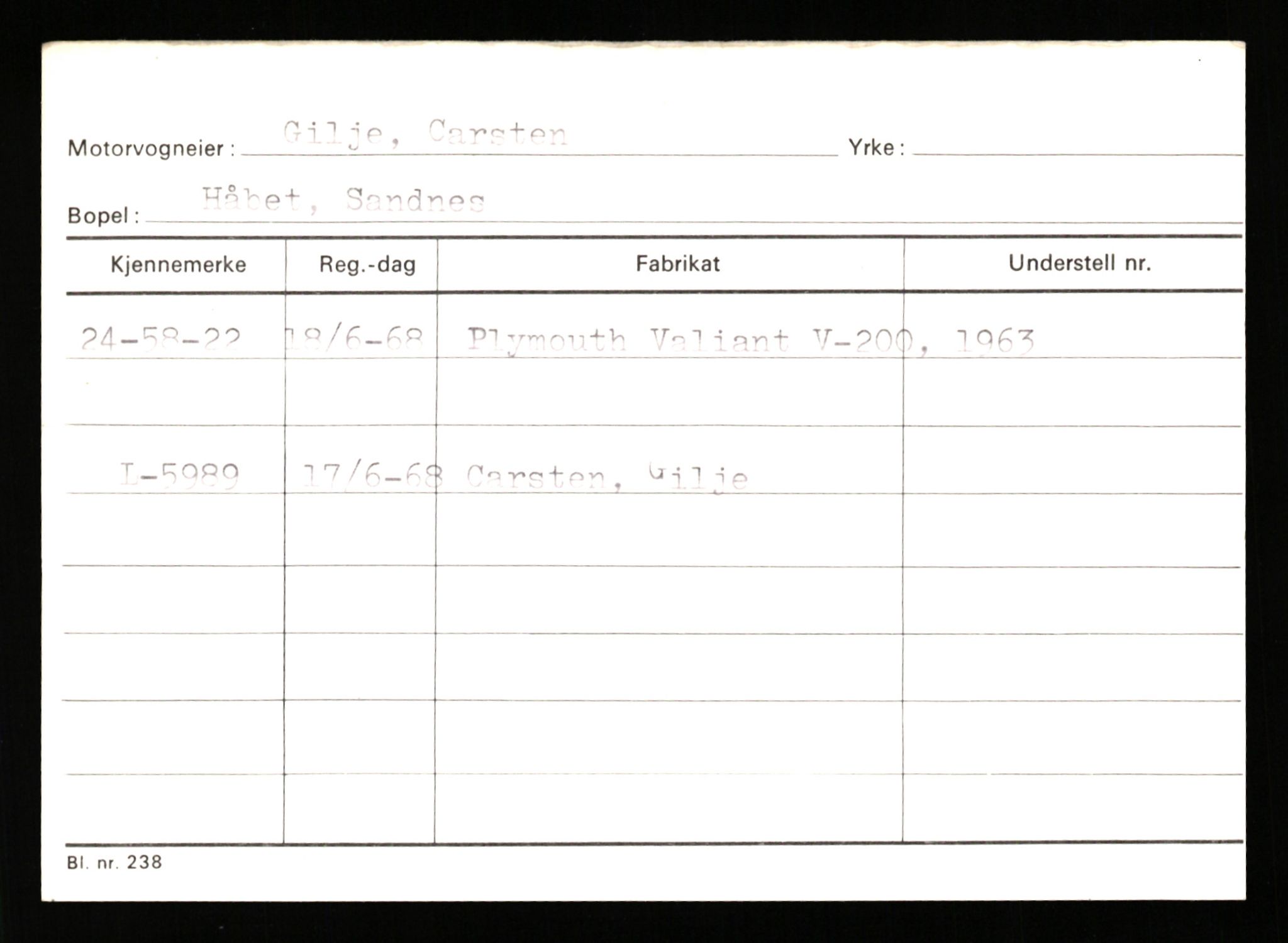 Stavanger trafikkstasjon, AV/SAST-A-101942/0/G/L0011: Registreringsnummer: 240000 - 363477, 1930-1971, p. 241