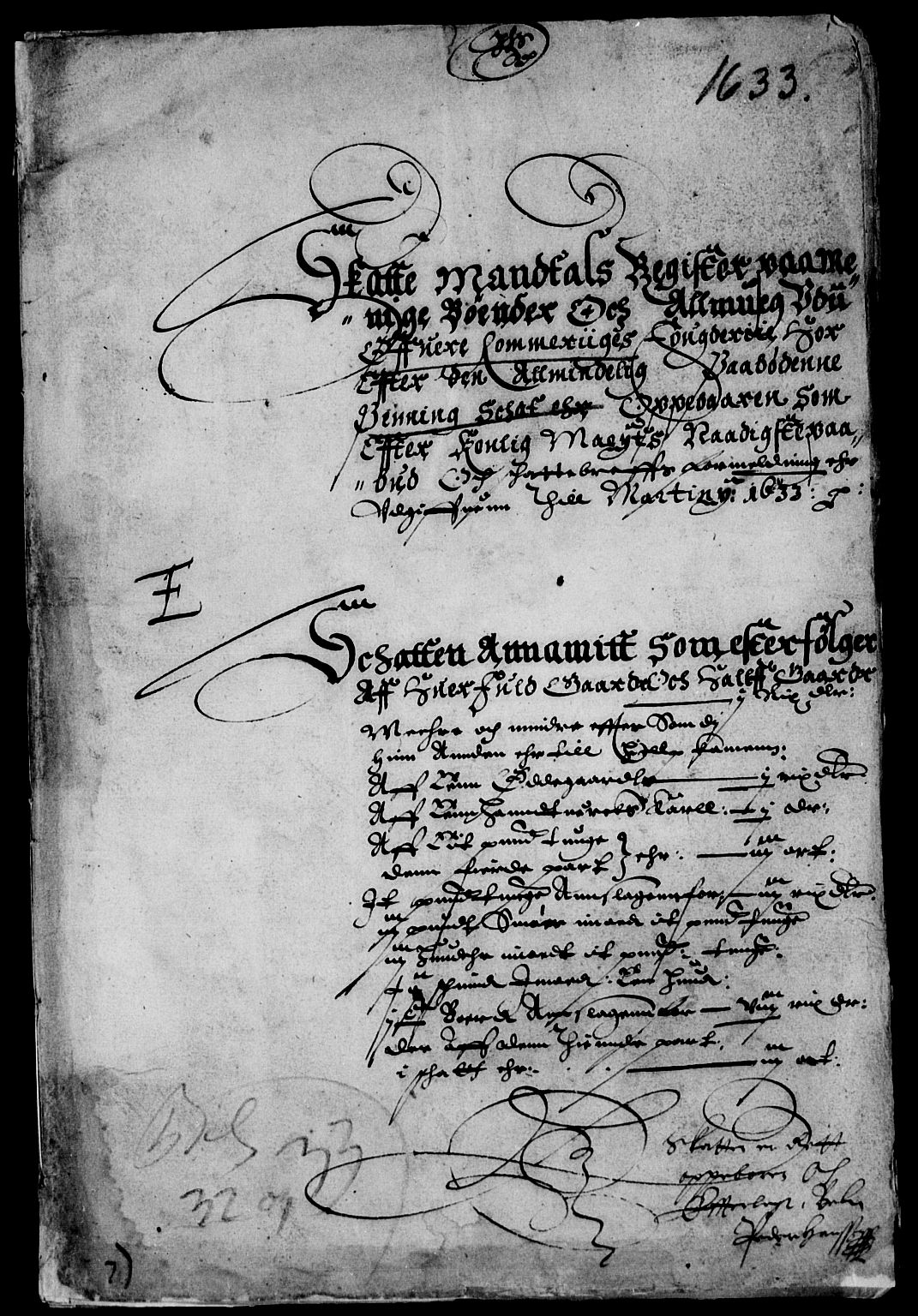 Rentekammeret inntil 1814, Reviderte regnskaper, Lensregnskaper, AV/RA-EA-5023/R/Rb/Rba/L0115: Akershus len, 1633