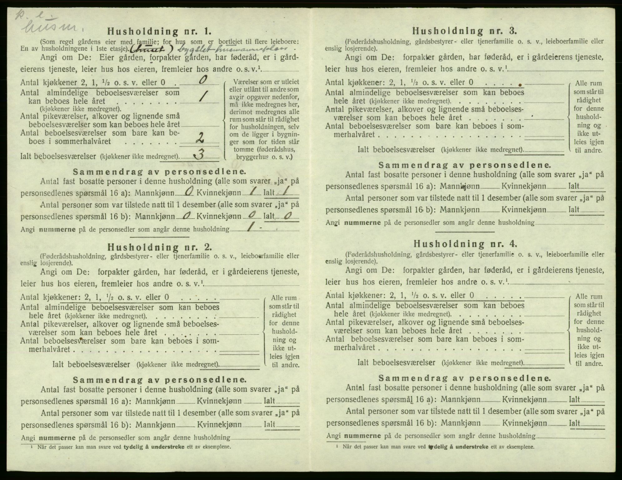 SAB, 1920 census for Fitjar, 1920, p. 55