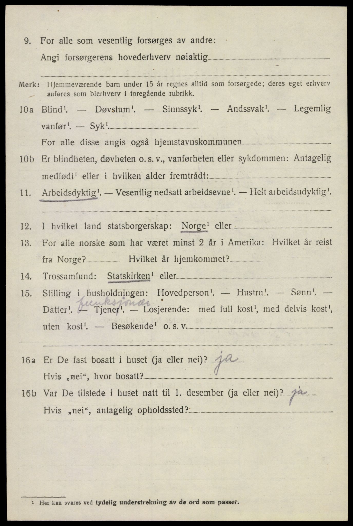 SAO, 1920 census for Våler, 1920, p. 4589