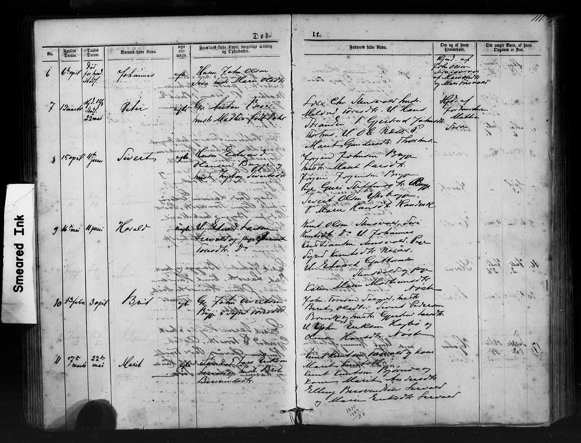 Ministerialprotokoller, klokkerbøker og fødselsregistre - Møre og Romsdal, SAT/A-1454/552/L0638: Parish register (copy) no. 552C01, 1867-1902, p. 111