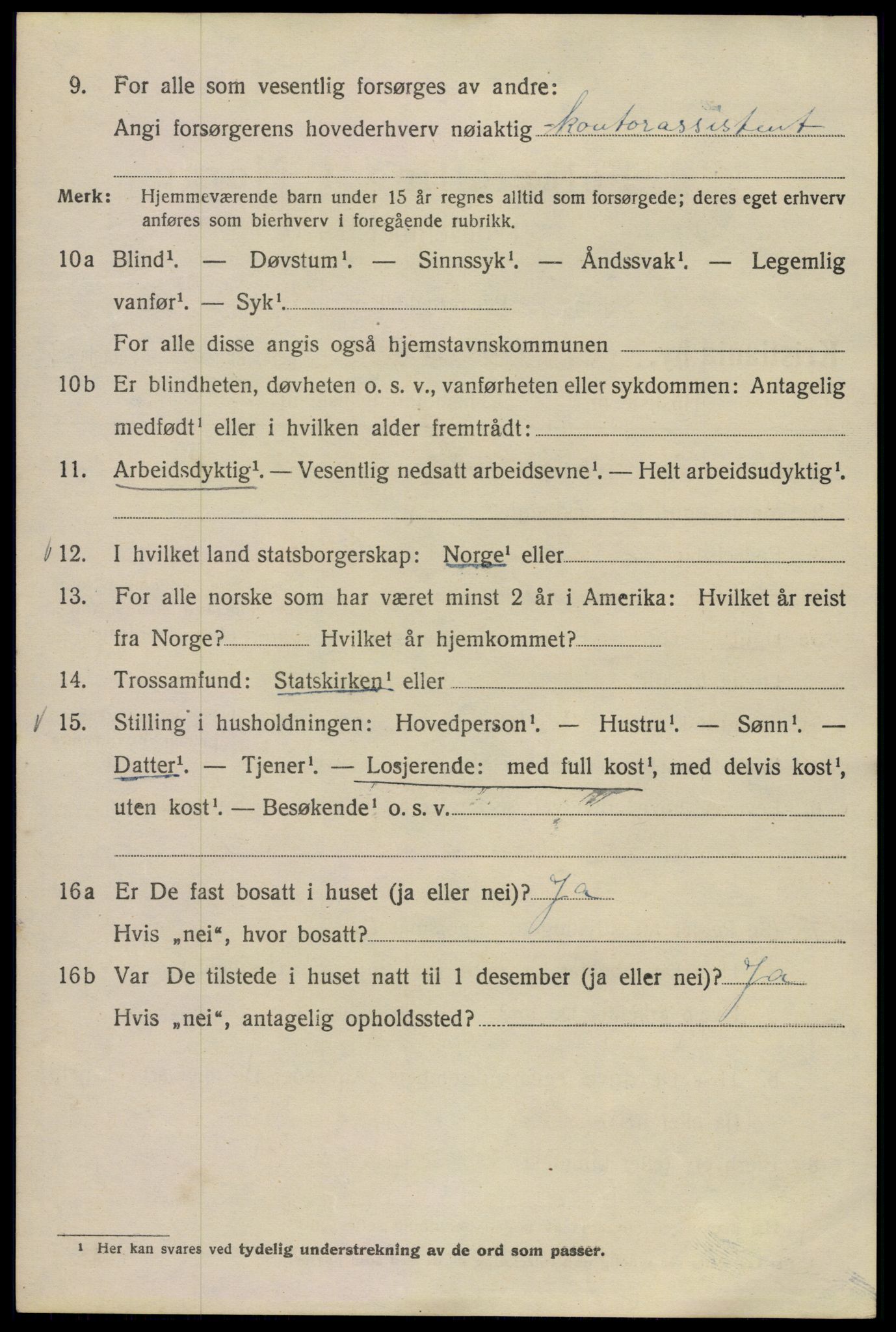 SAO, 1920 census for Kristiania, 1920, p. 326706