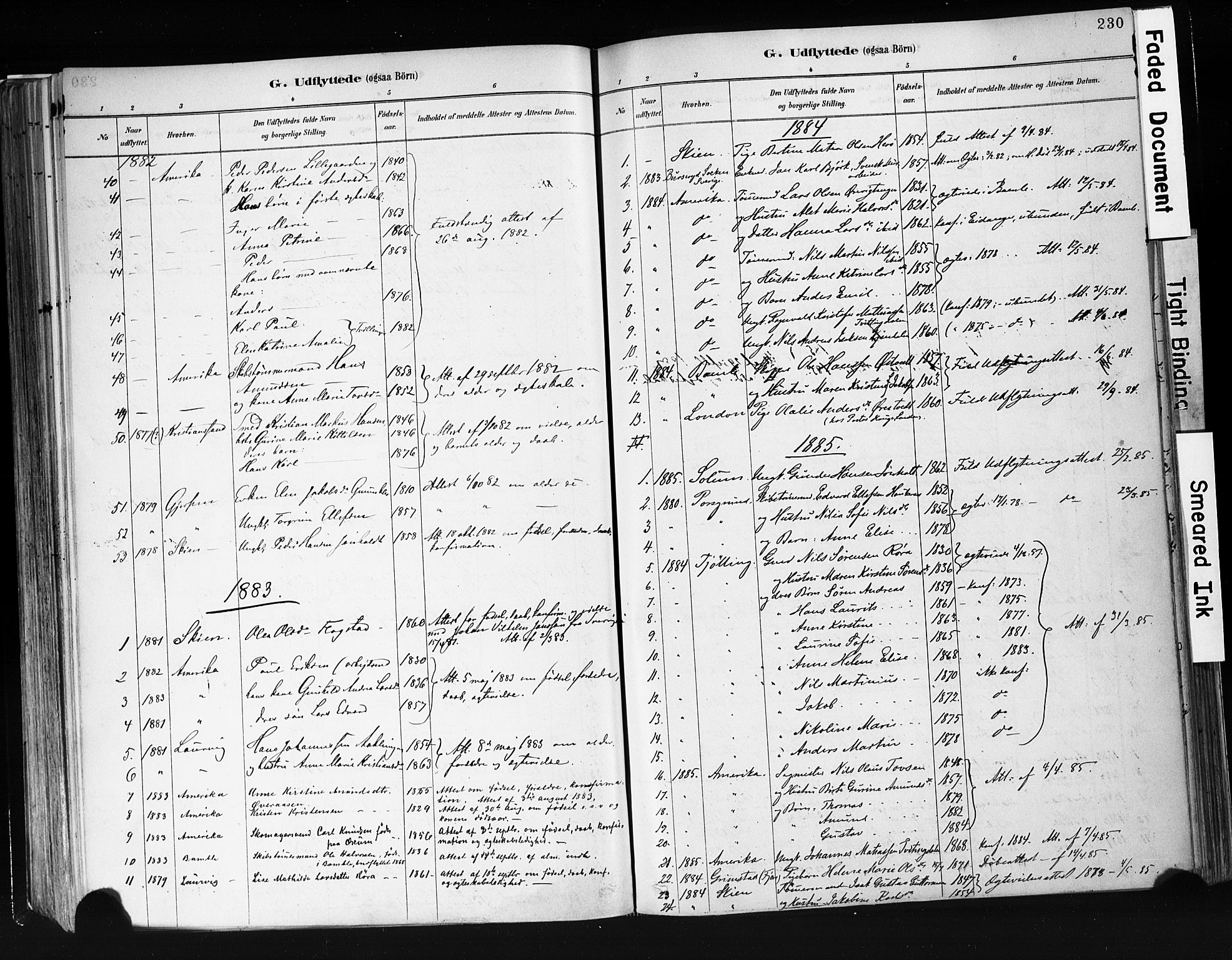 Eidanger kirkebøker, SAKO/A-261/F/Fa/L0012: Parish register (official) no. 12, 1879-1900, p. 230