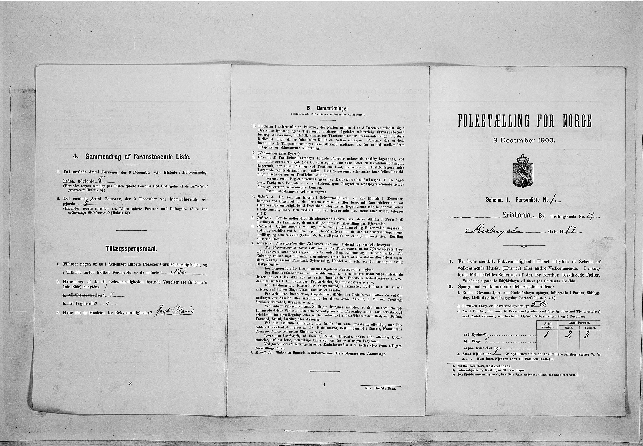 SAO, 1900 census for Kristiania, 1900, p. 45803