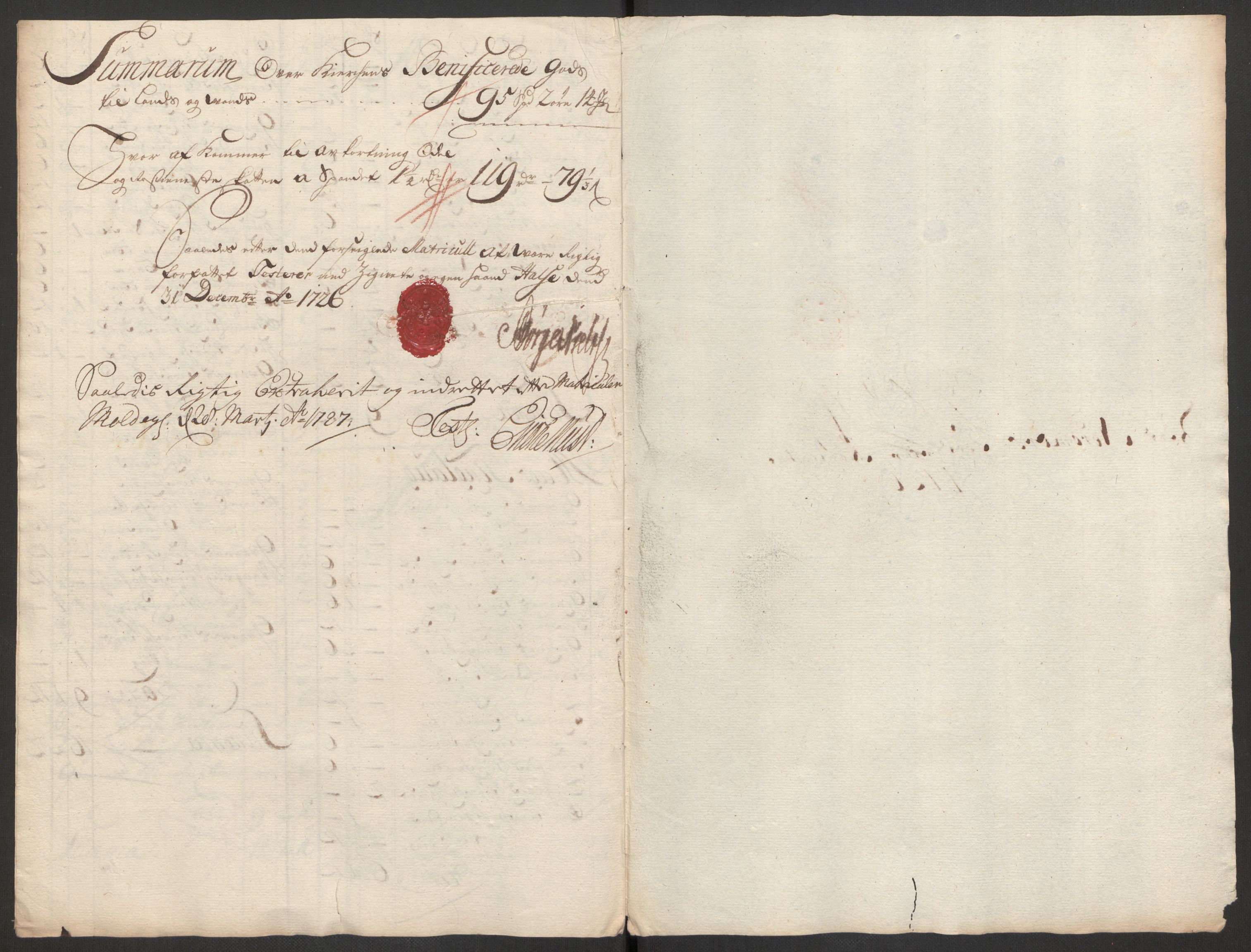 Rentekammeret inntil 1814, Reviderte regnskaper, Fogderegnskap, RA/EA-4092/R56/L3759: Fogderegnskap Nordmøre, 1726, p. 261