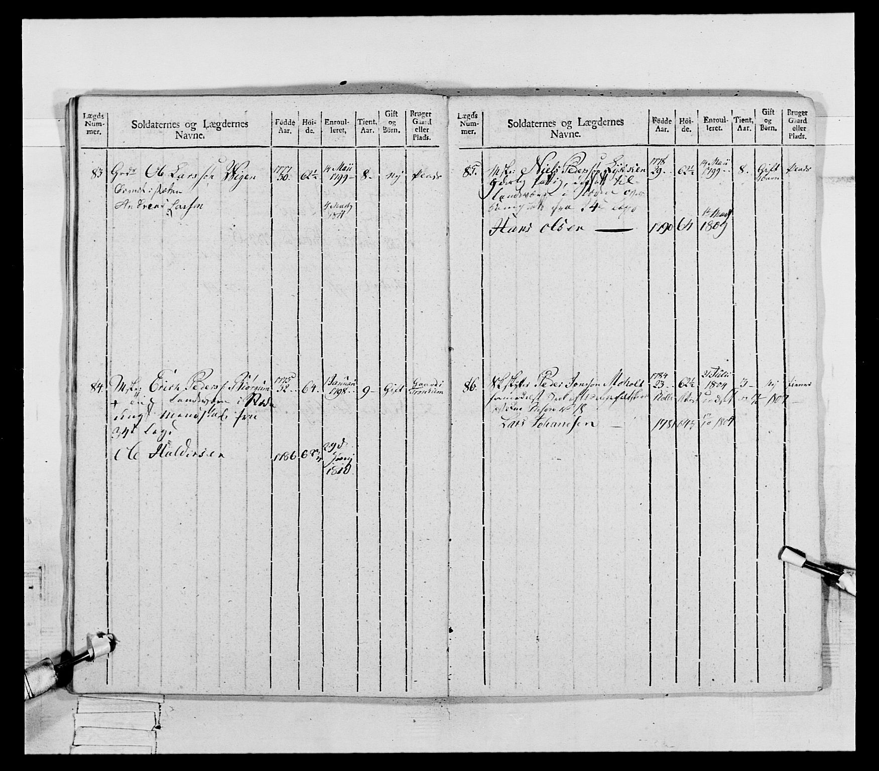 Generalitets- og kommissariatskollegiet, Det kongelige norske kommissariatskollegium, AV/RA-EA-5420/E/Eh/L0075b: 1. Trondheimske nasjonale infanteriregiment, 1807, p. 210