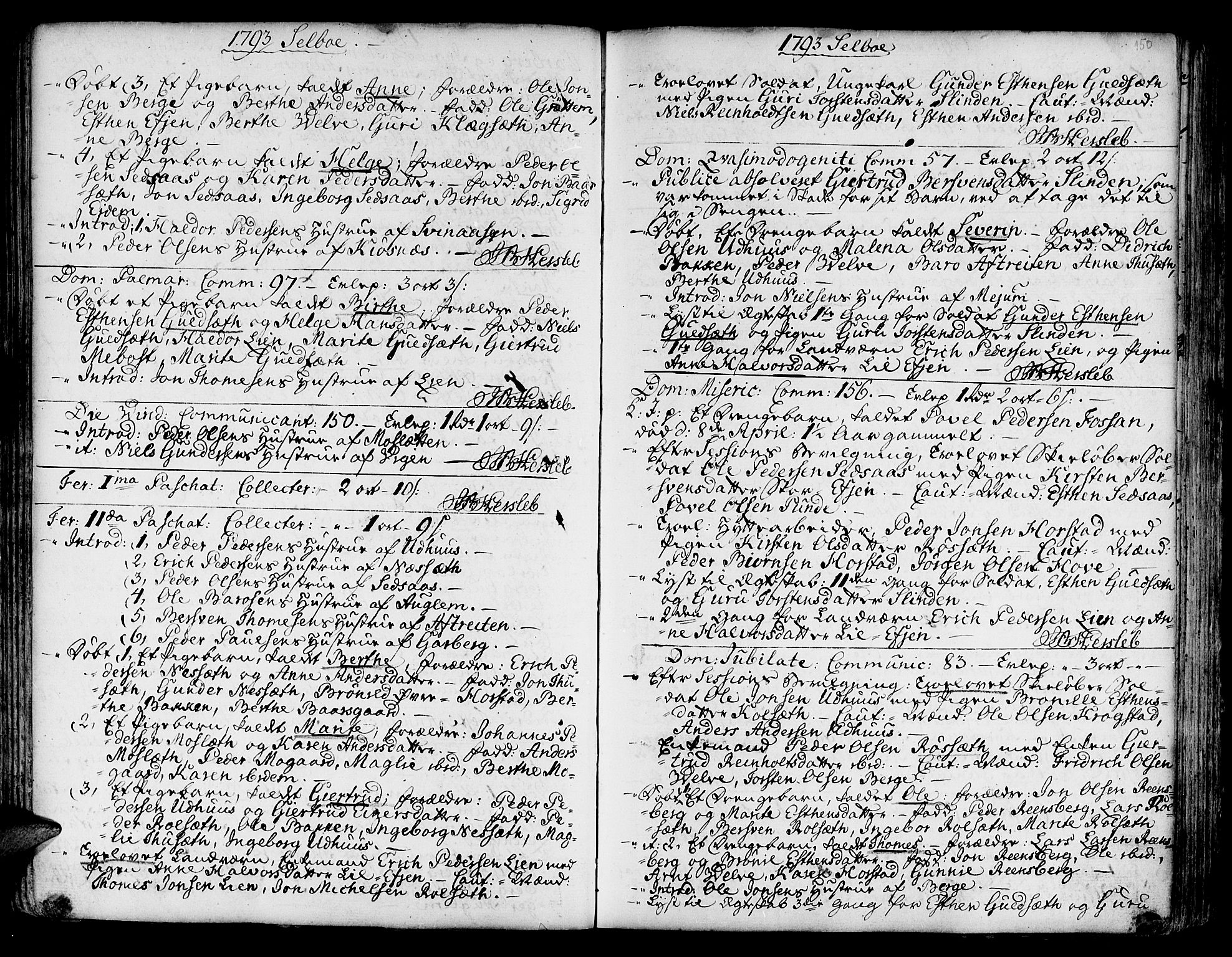 Ministerialprotokoller, klokkerbøker og fødselsregistre - Sør-Trøndelag, SAT/A-1456/695/L1138: Parish register (official) no. 695A02 /1, 1757-1801, p. 150