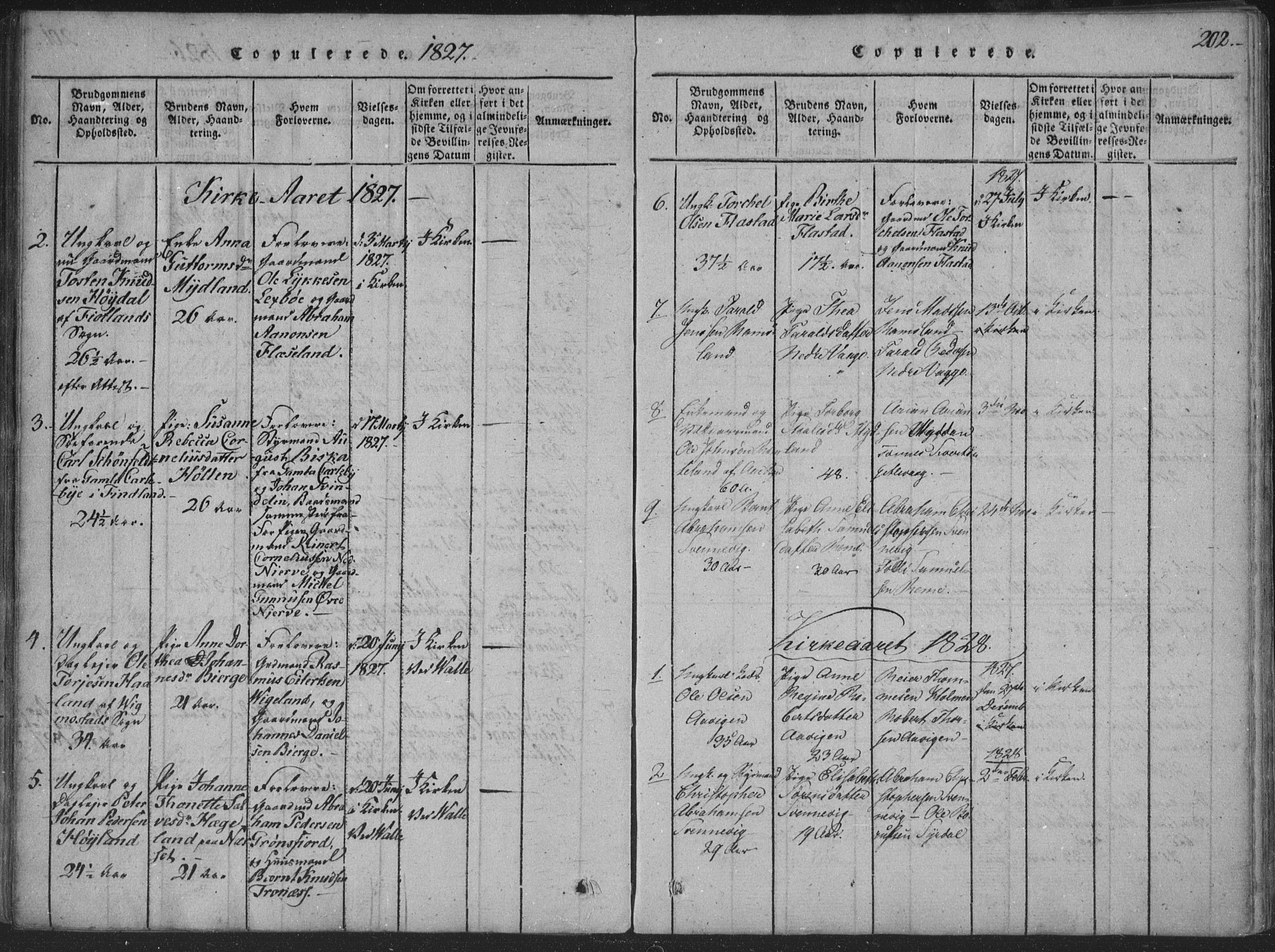 Sør-Audnedal sokneprestkontor, AV/SAK-1111-0039/F/Fa/Faa/L0001: Parish register (official) no. A 1, 1816-1848, p. 202