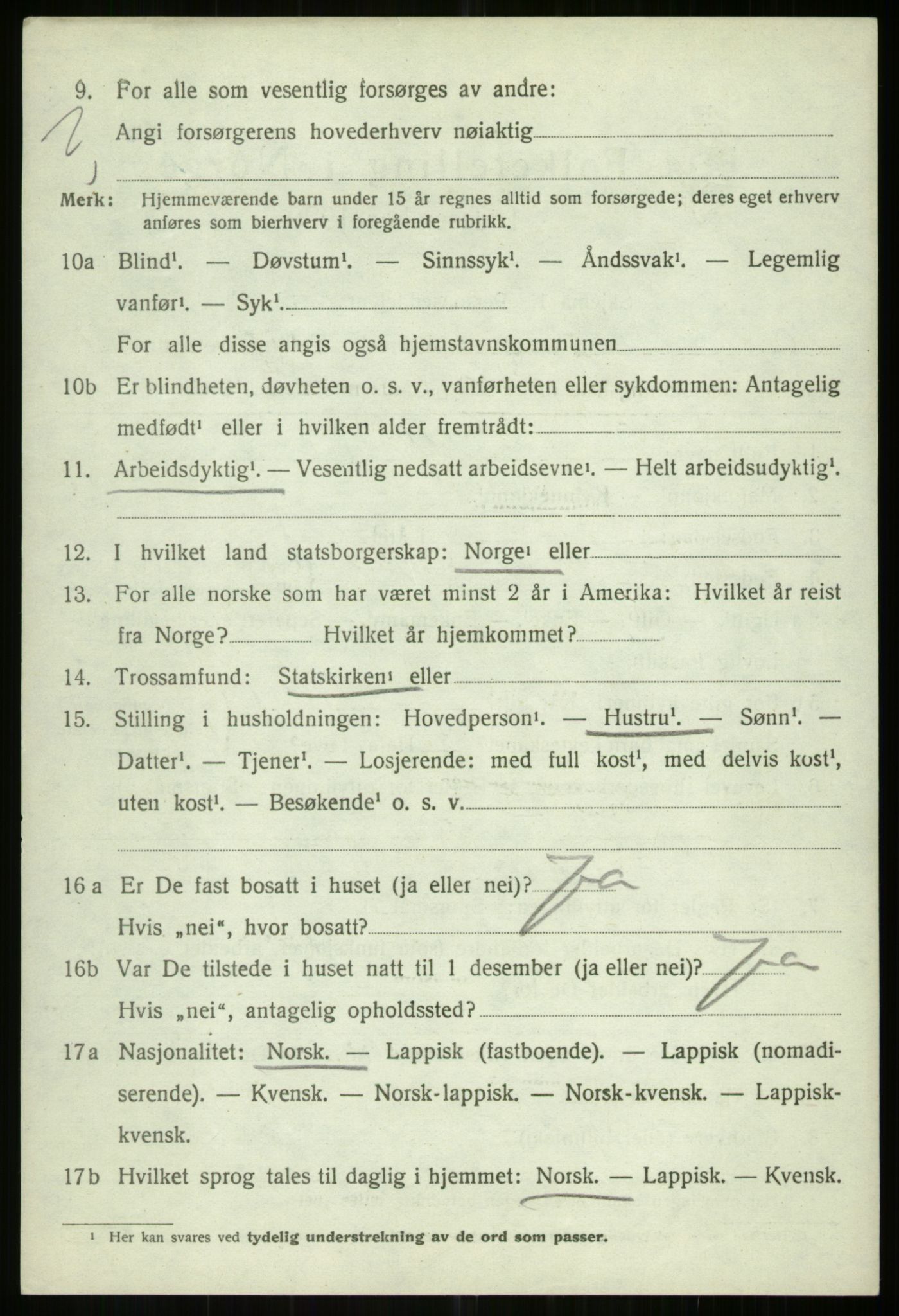 SATØ, 1920 census for Tromsøysund, 1920, p. 13923