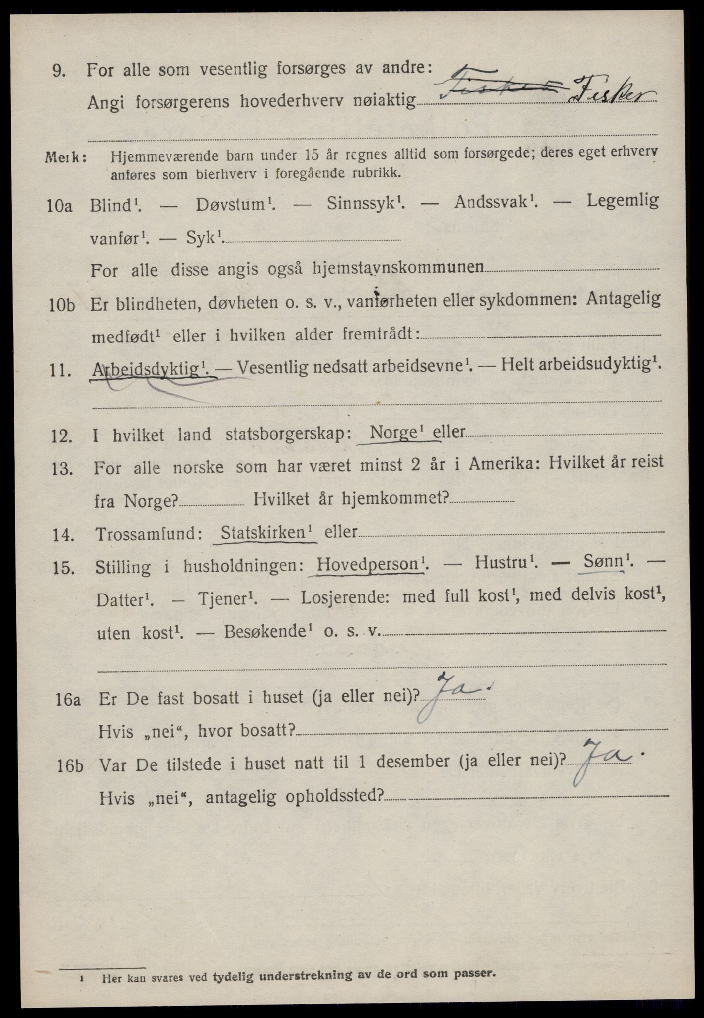 SAT, 1920 census for Kornstad, 1920, p. 2700