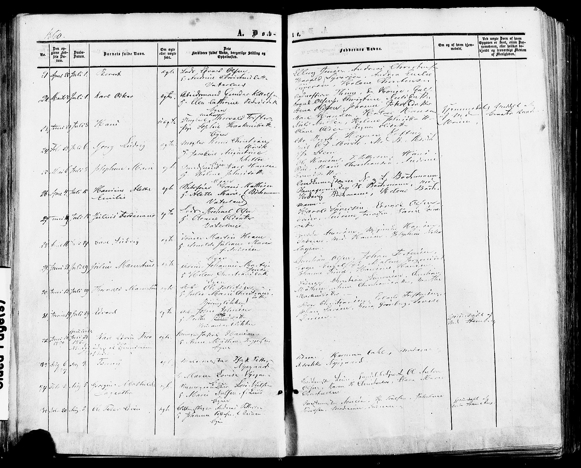 Fredrikstad prestekontor Kirkebøker, SAO/A-11082/F/Fa/L0006: Parish register (official) no. 6, 1857-1878, p. 26