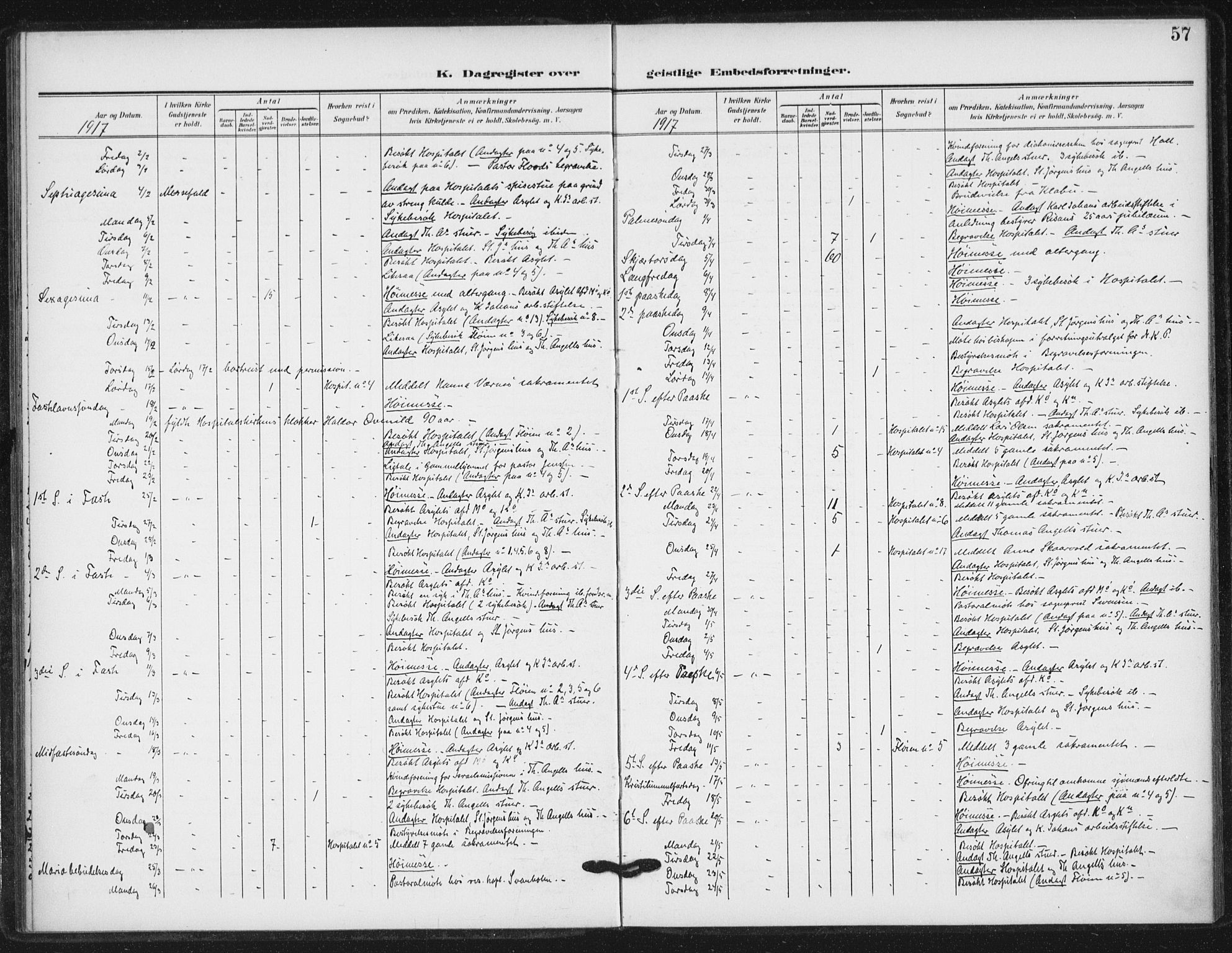 Ministerialprotokoller, klokkerbøker og fødselsregistre - Sør-Trøndelag, SAT/A-1456/623/L0472: Parish register (official) no. 623A06, 1907-1938, p. 57