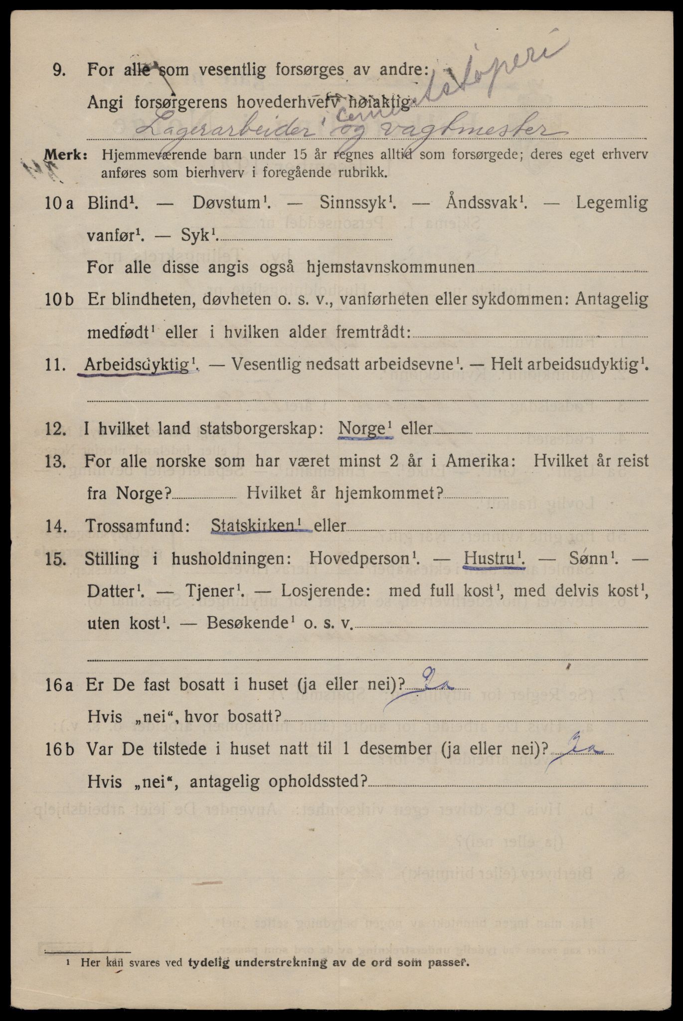 SAT, 1920 census for Trondheim, 1920, p. 65351